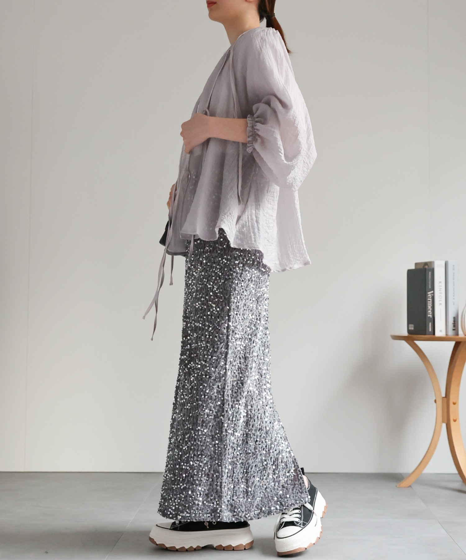 model：162cm 着用サイズ：F
