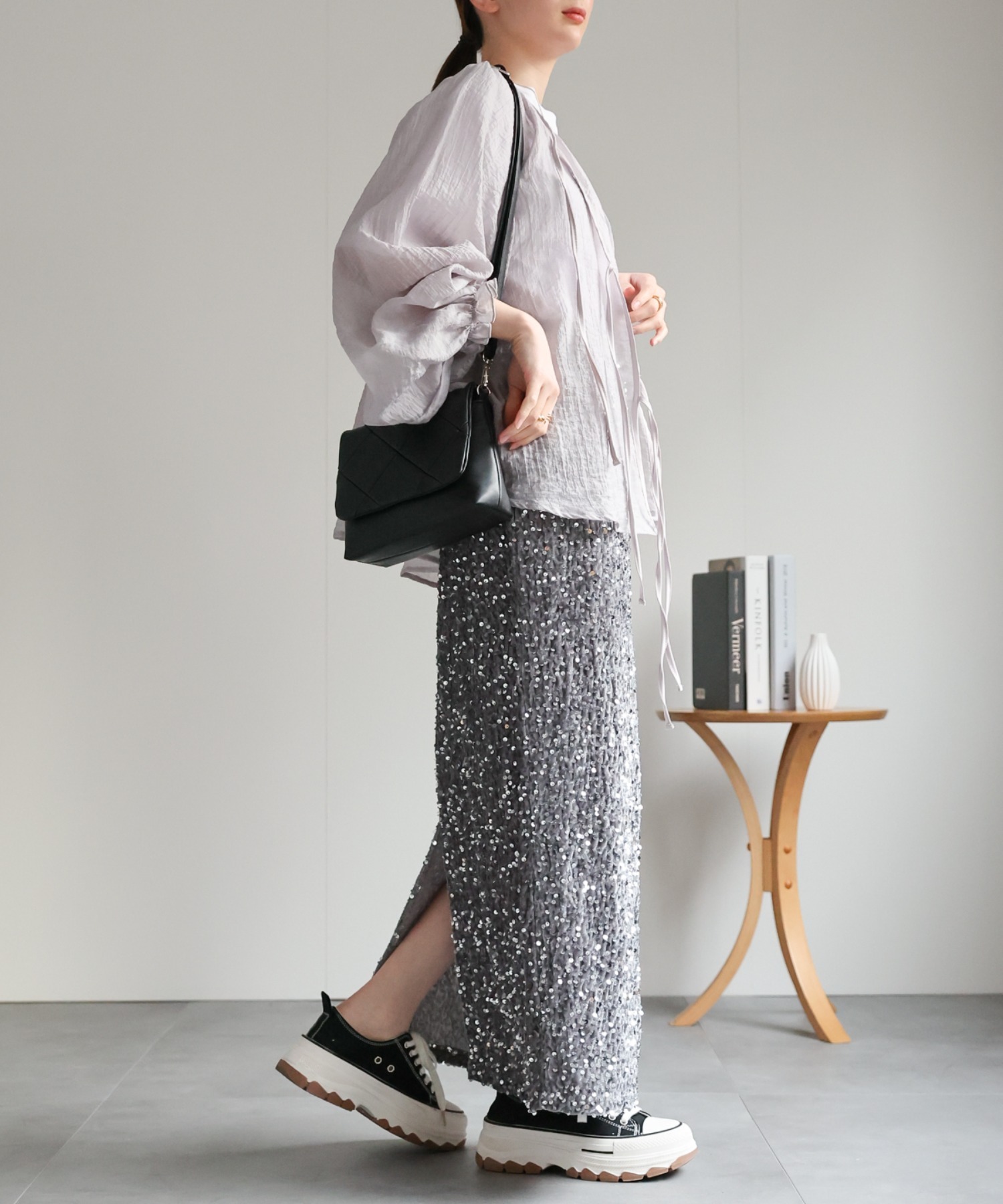 model：162cm 着用サイズ：F