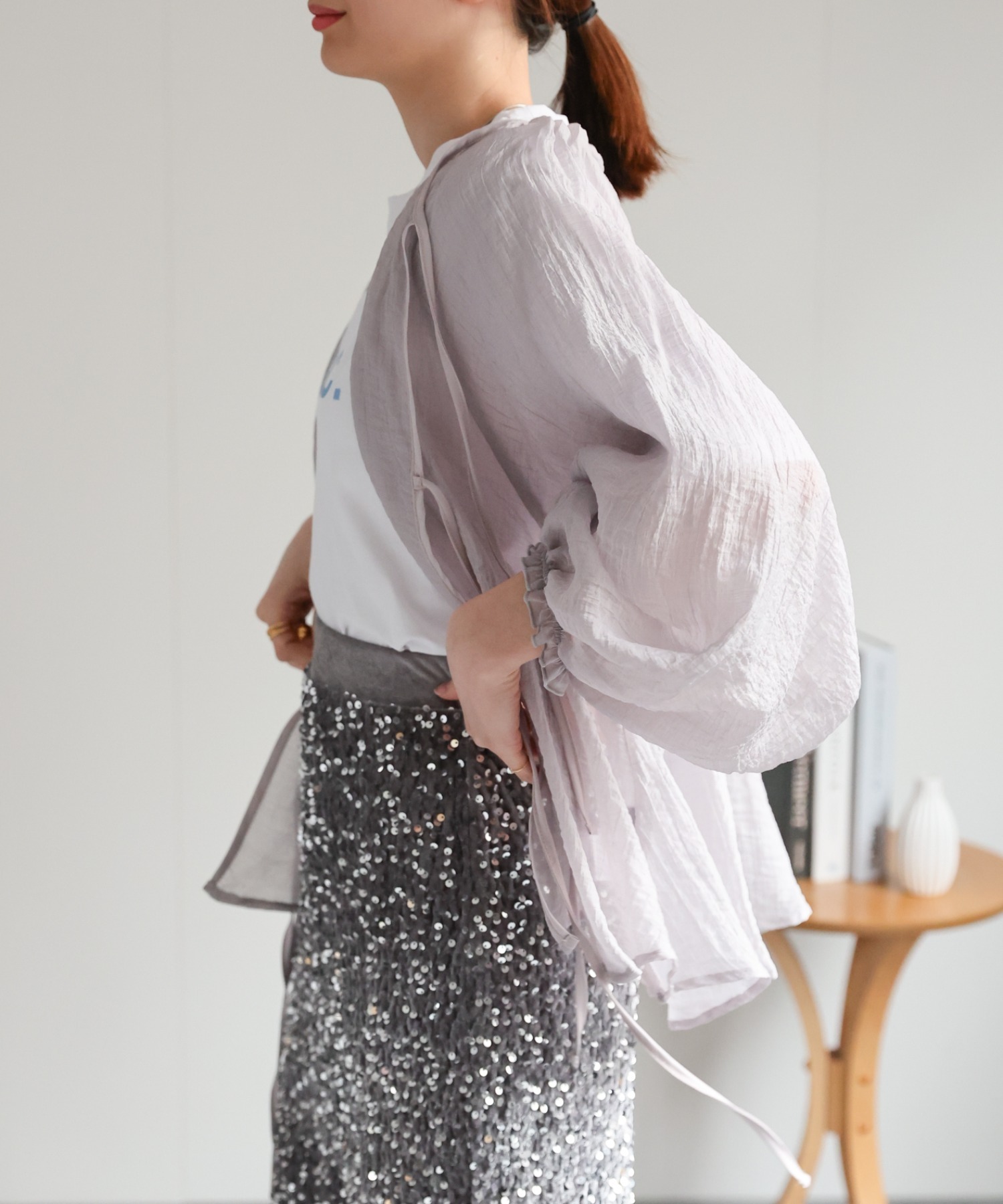 model：162cm 着用サイズ：F
