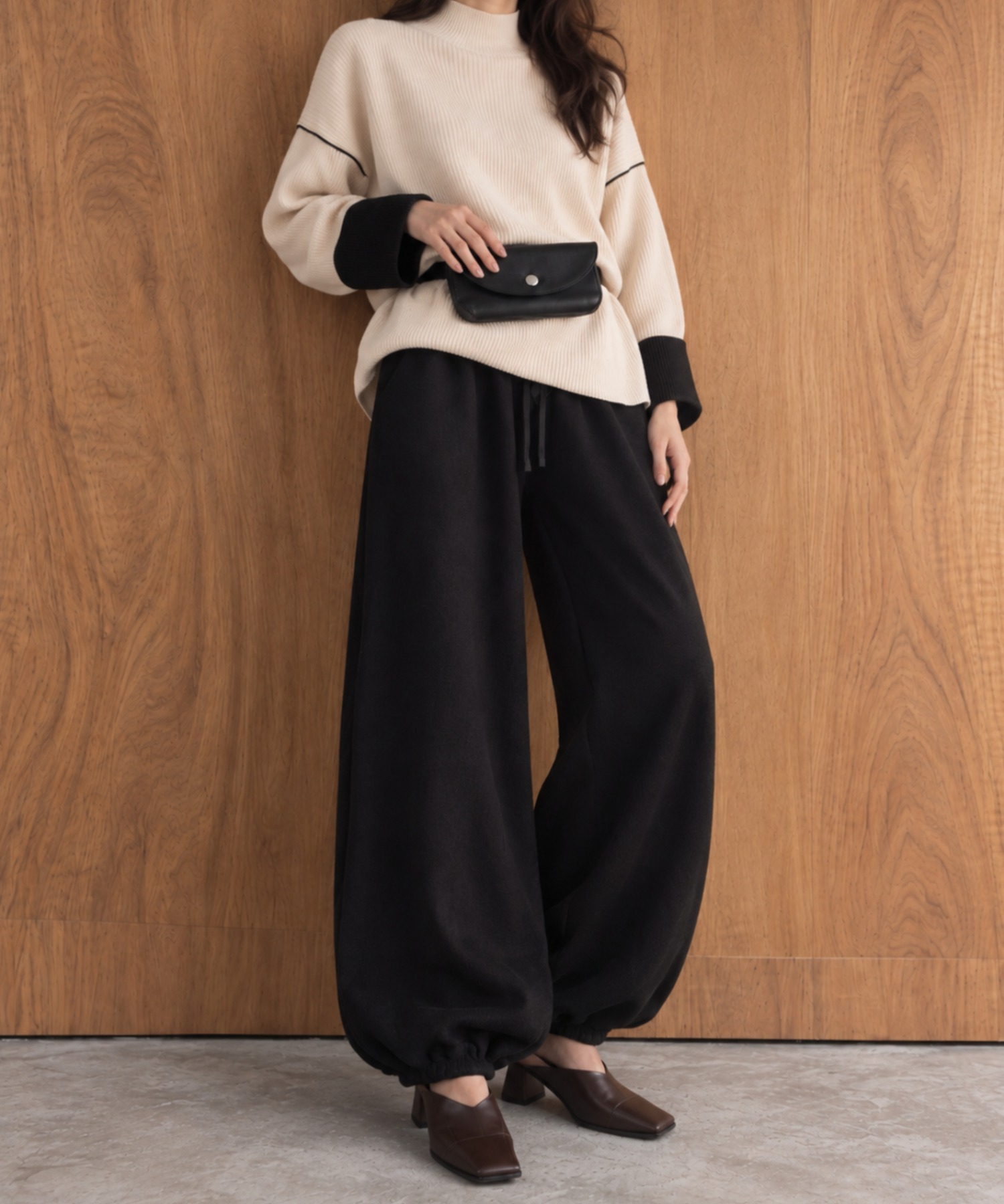 モデル身長：158cm
着用サイズ：FREE