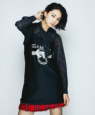 HYS HANDCUFF プリント ワンピース