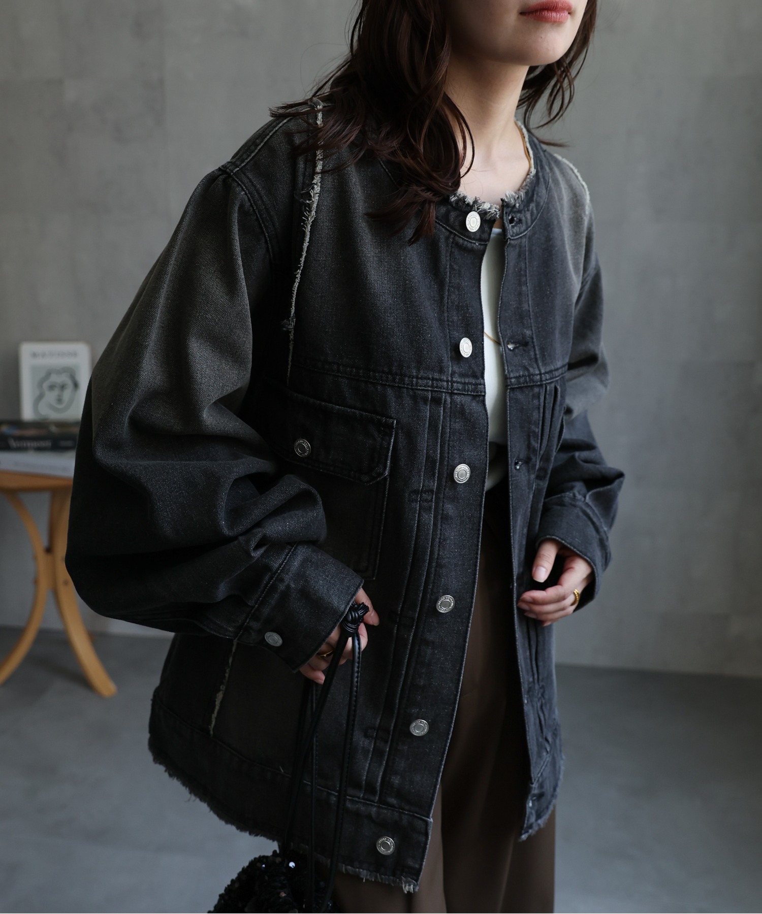 model：156cm 着用サイズ：FREE