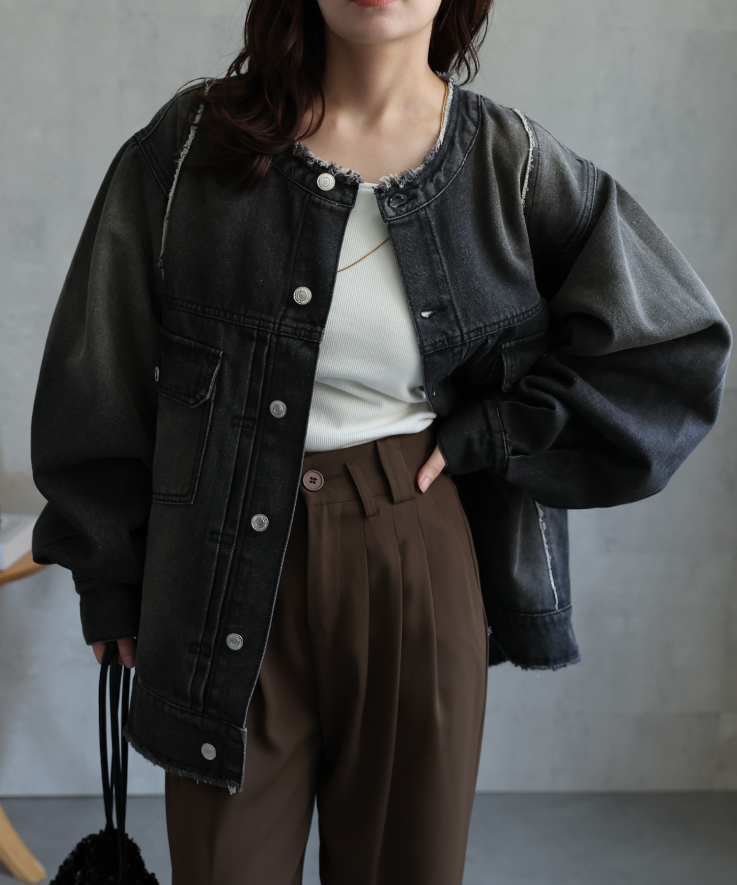model：156cm 着用サイズ：FREE
