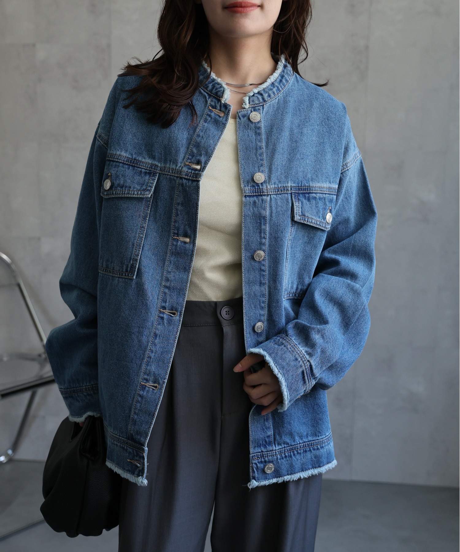 model：156cm 着用サイズ：FREE