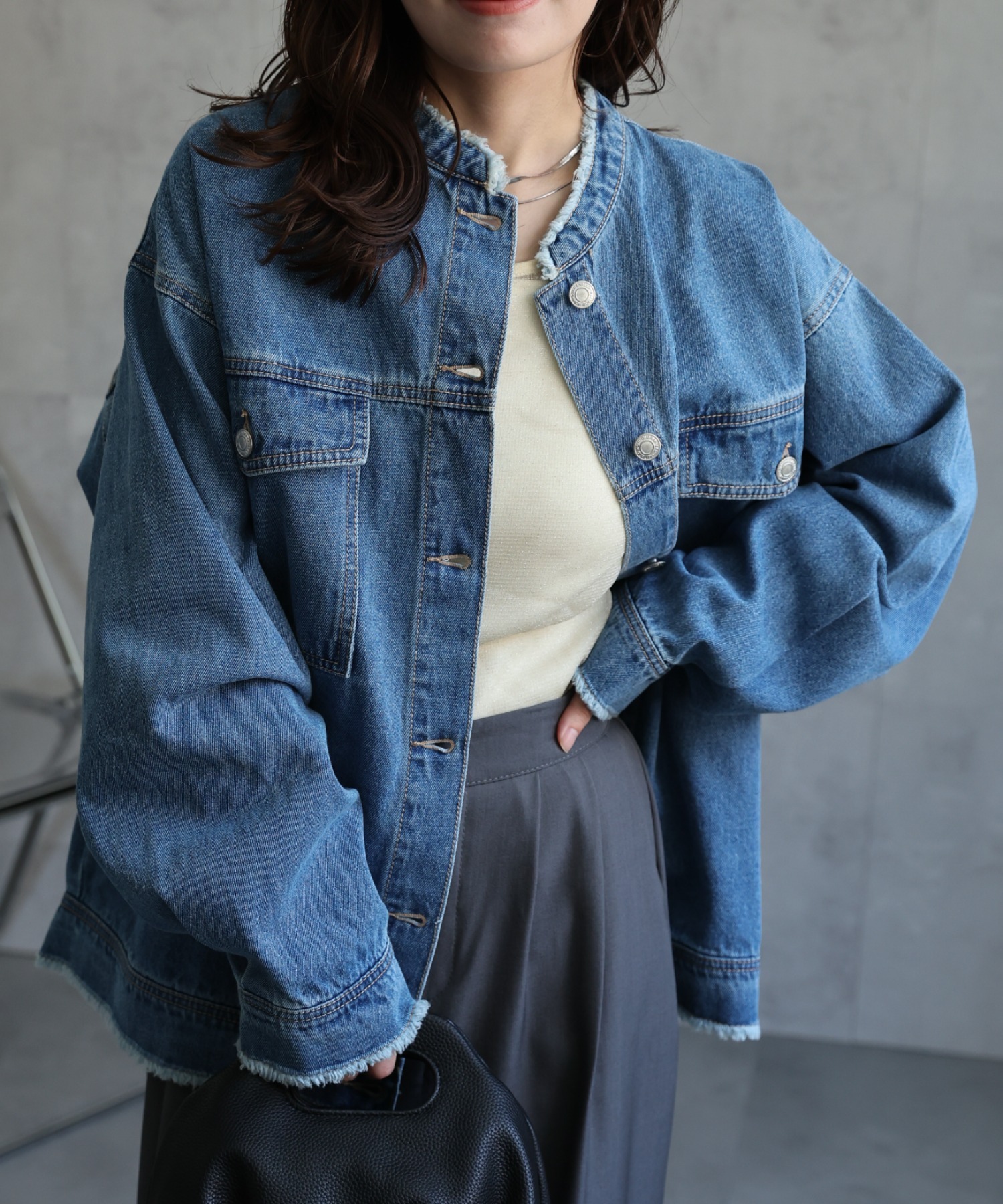 model：156cm 着用サイズ：FREE