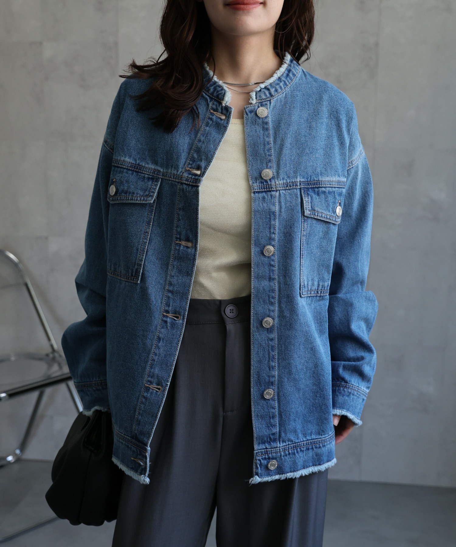 model：156cm 着用サイズ：FREE