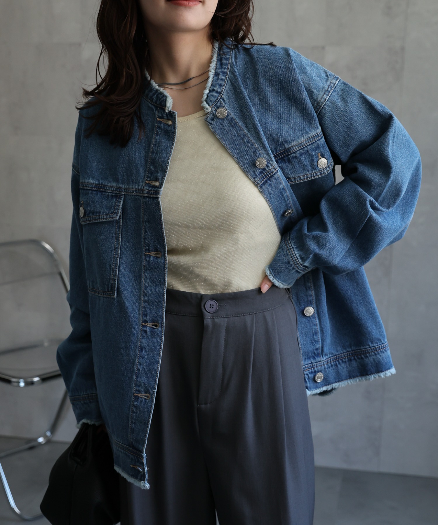 model：156cm 着用サイズ：FREE