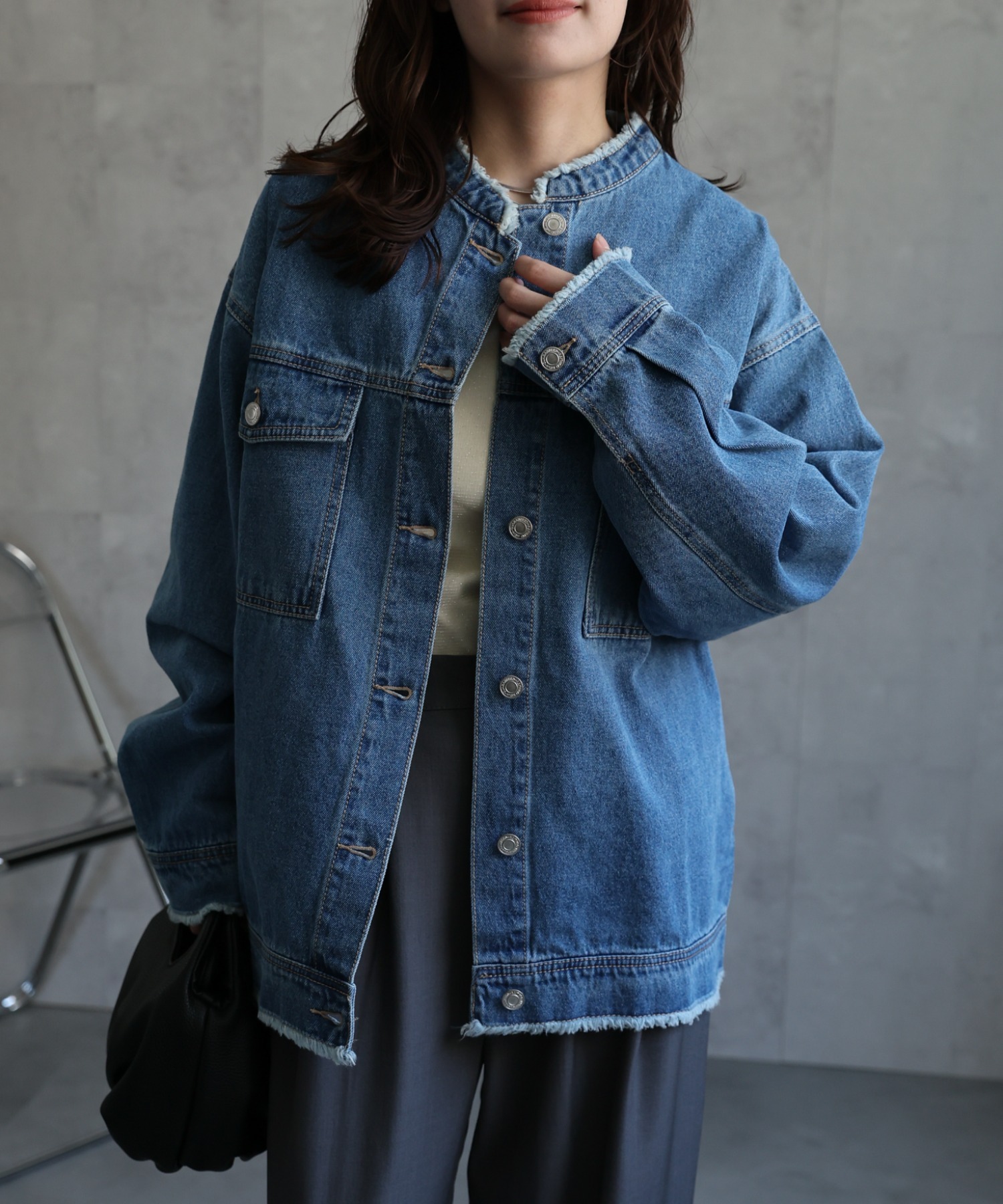 model：156cm 着用サイズ：FREE