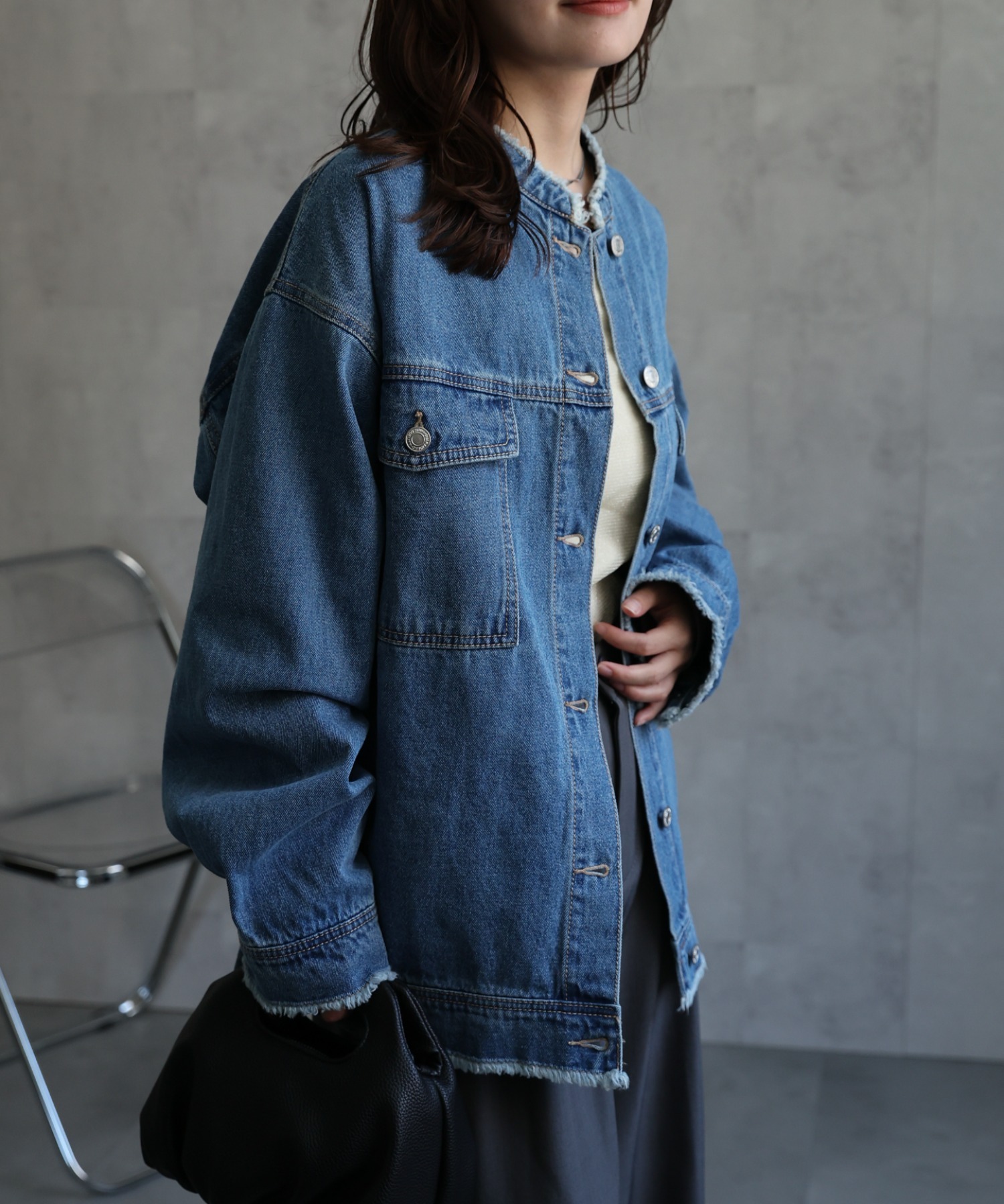 model：156cm 着用サイズ：FREE