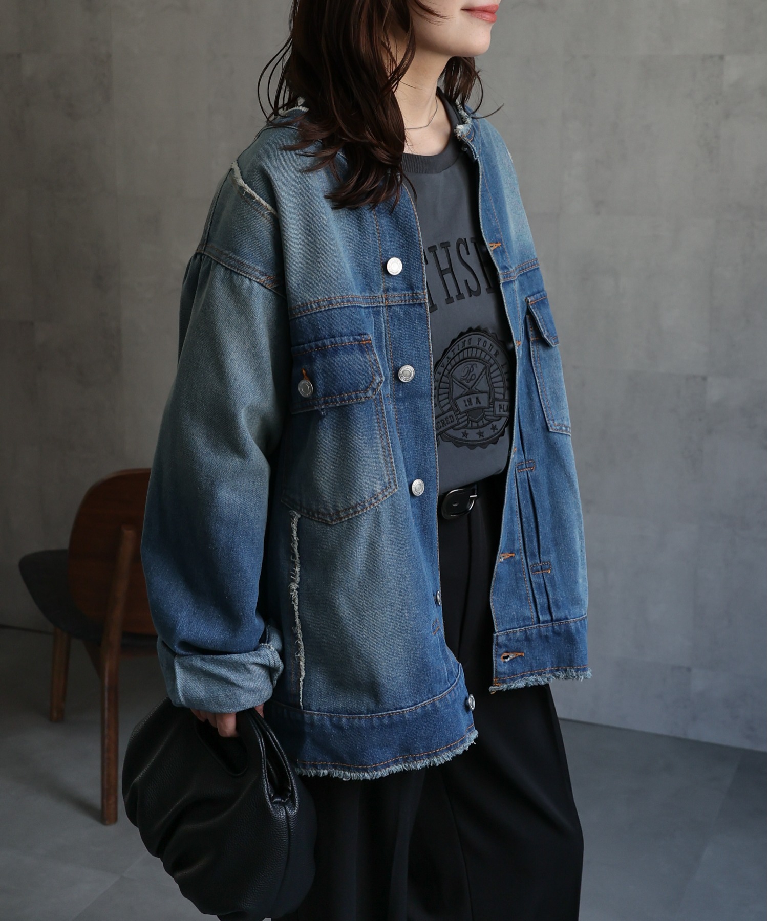 model：156cm 着用サイズ：FREE
