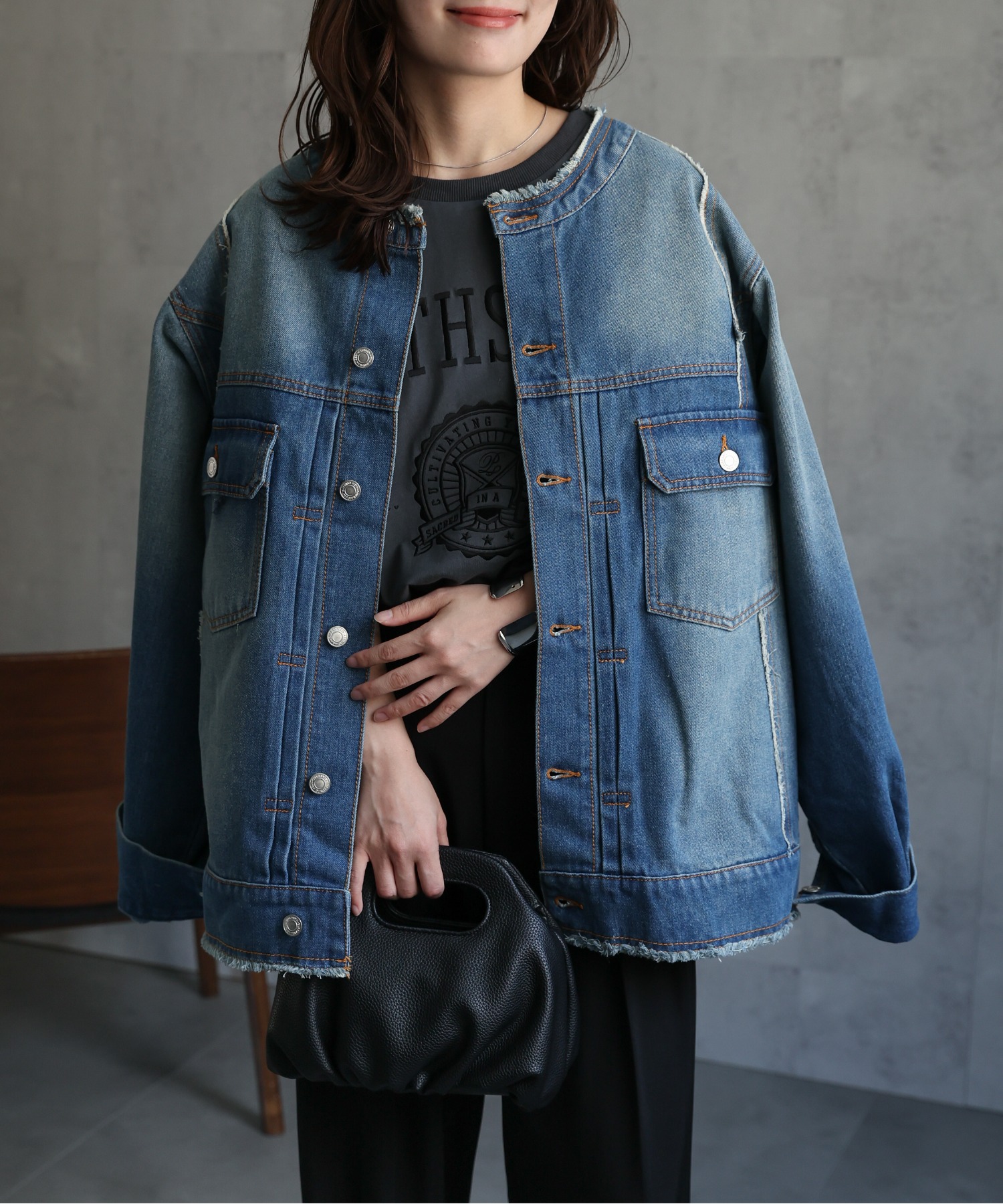 model：156cm 着用サイズ：FREE