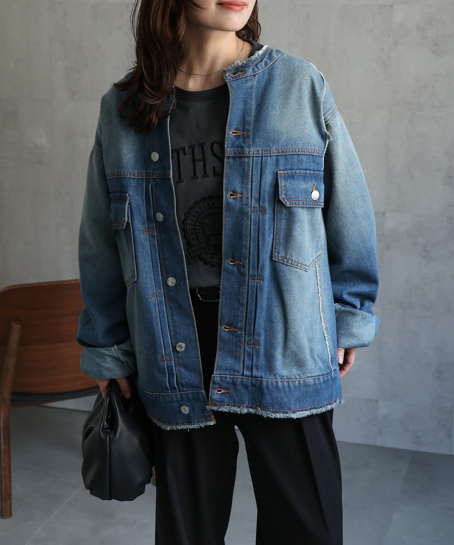 model：156cm 着用サイズ：FREE