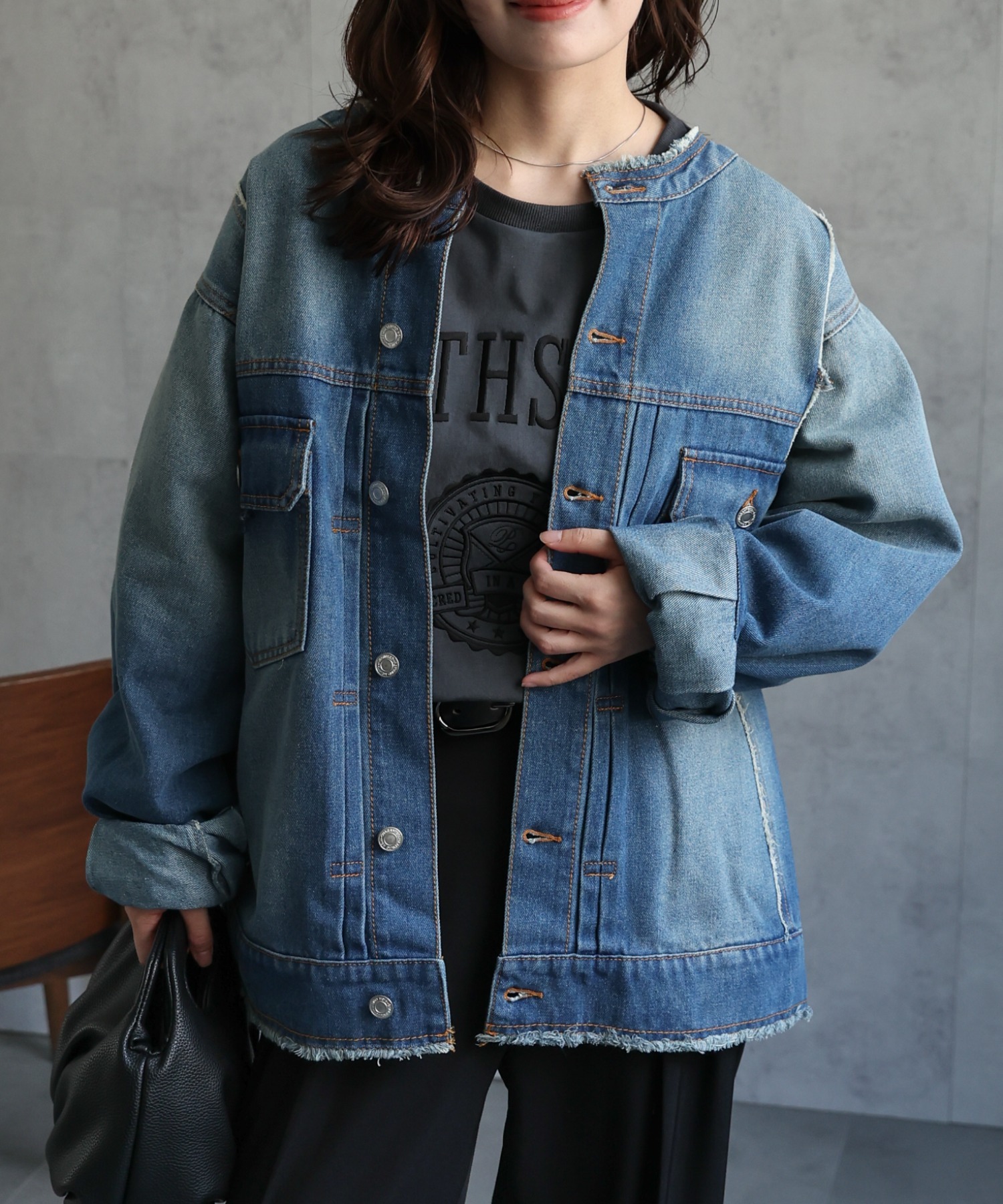 model：156cm 着用サイズ：FREE