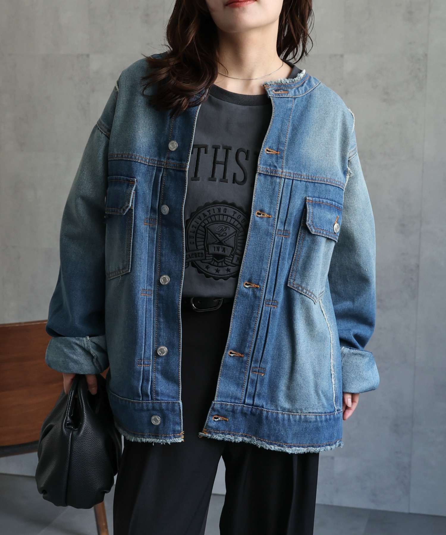 model：156cm 着用サイズ：FREE