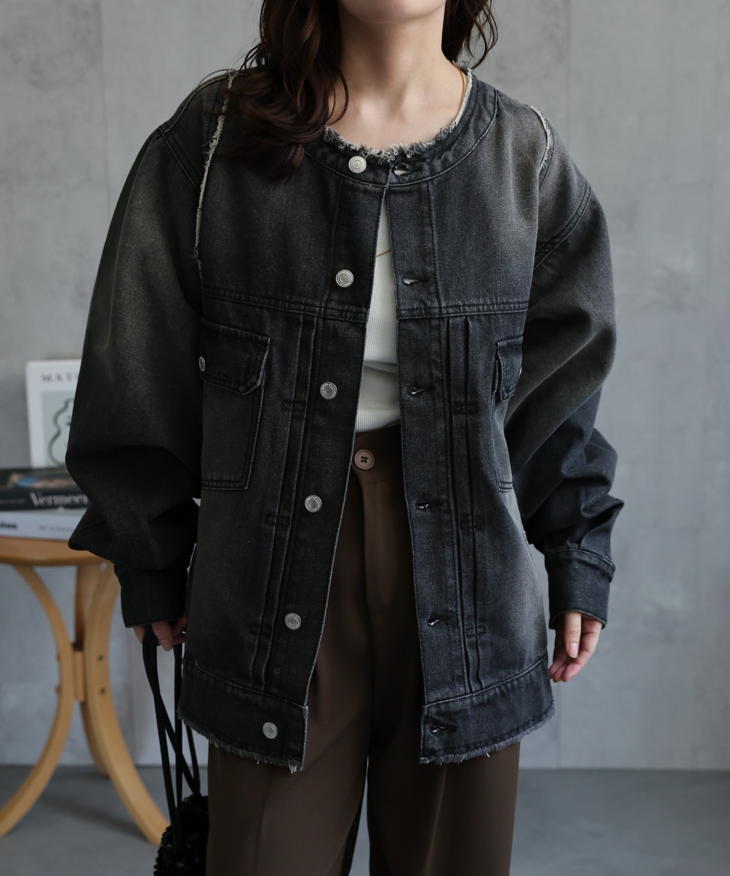 model：156cm 着用サイズ：FREE