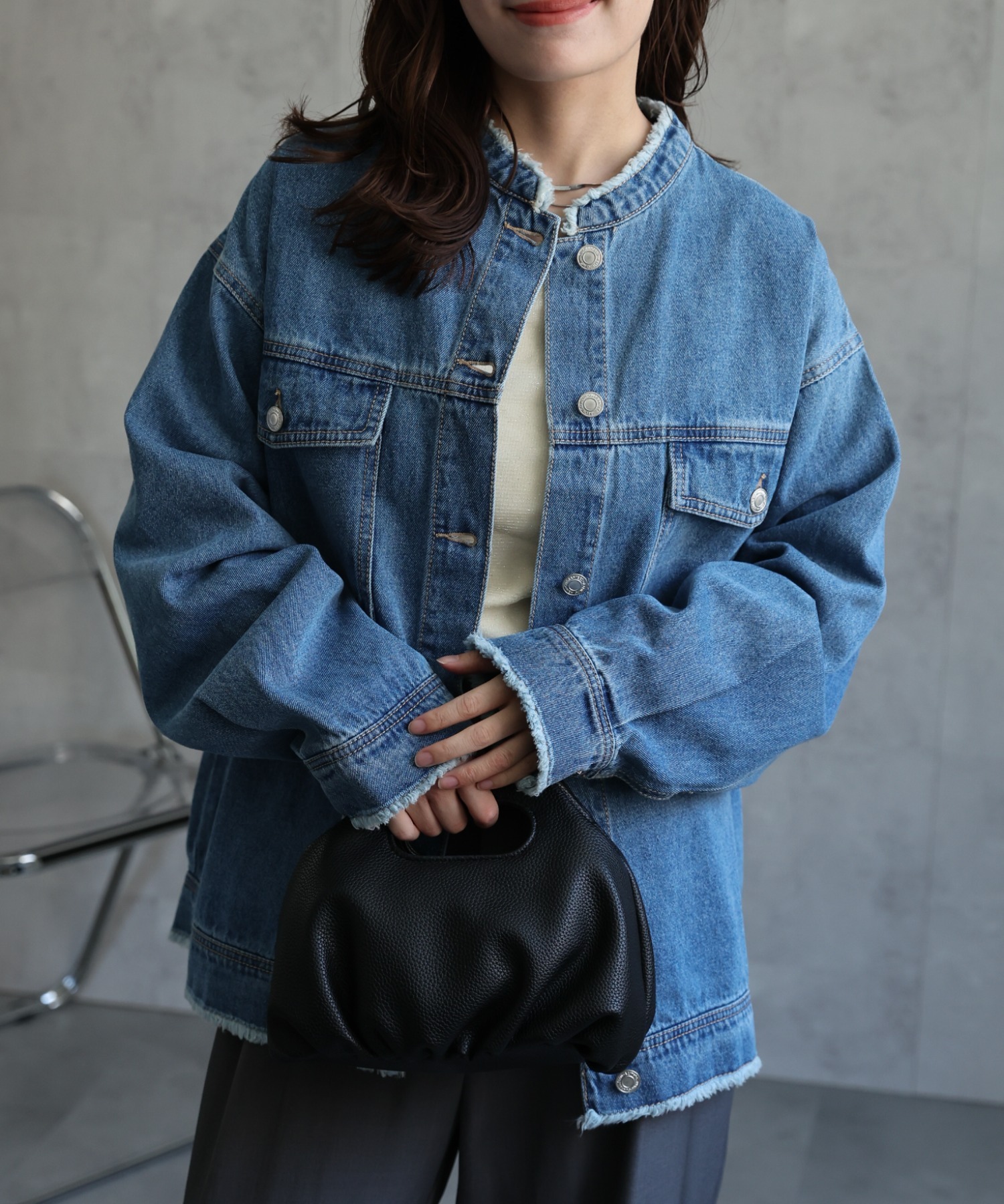 model：156cm 着用サイズ：FREE