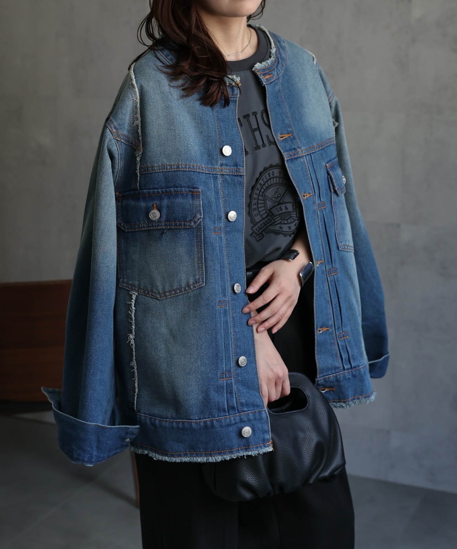 model：156cm 着用サイズ：FREE