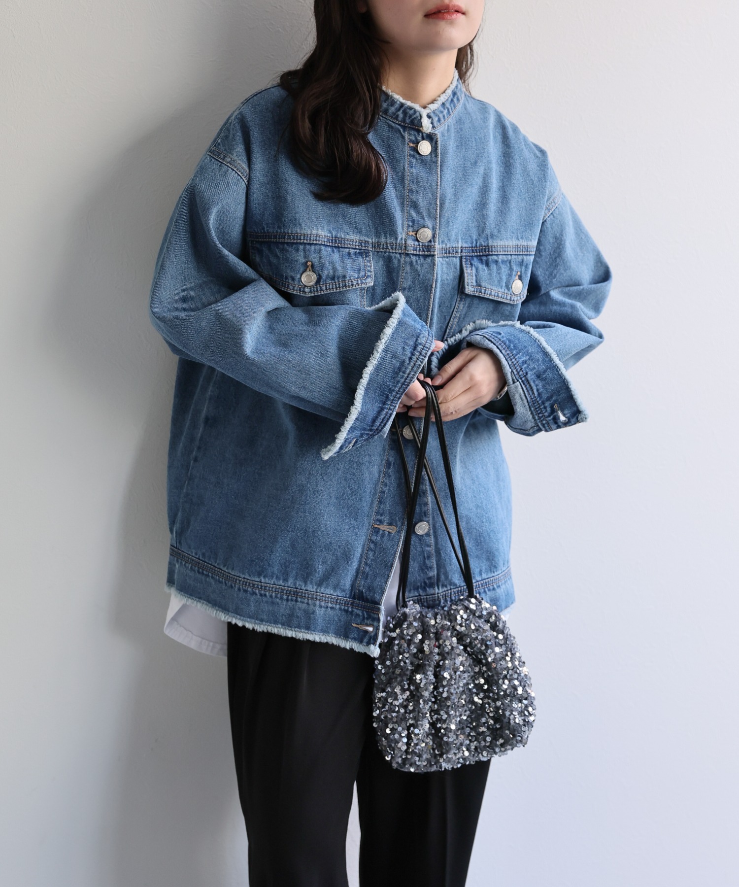 model：156cm 着用サイズ：FREE