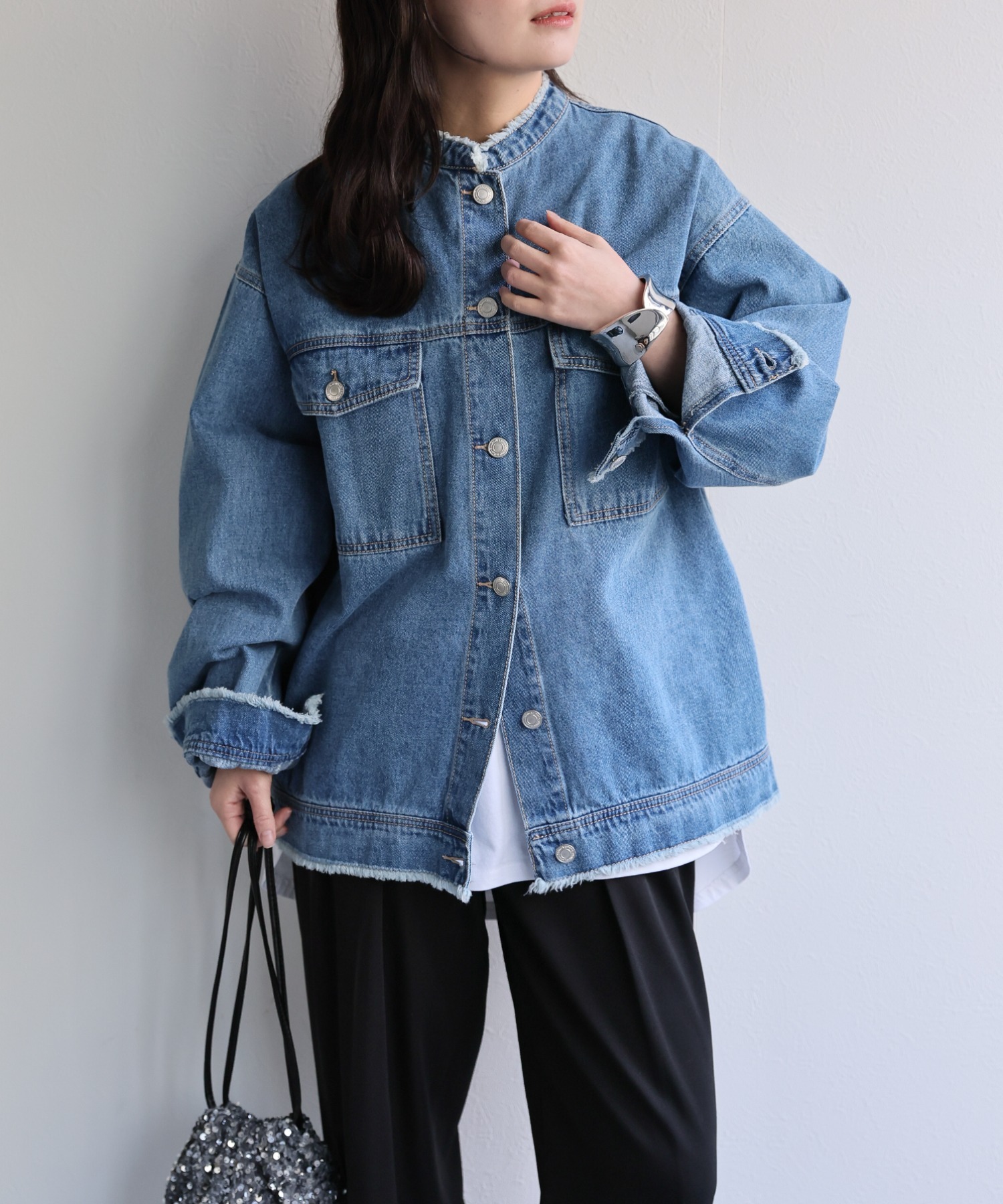 model：156cm 着用サイズ：FREE