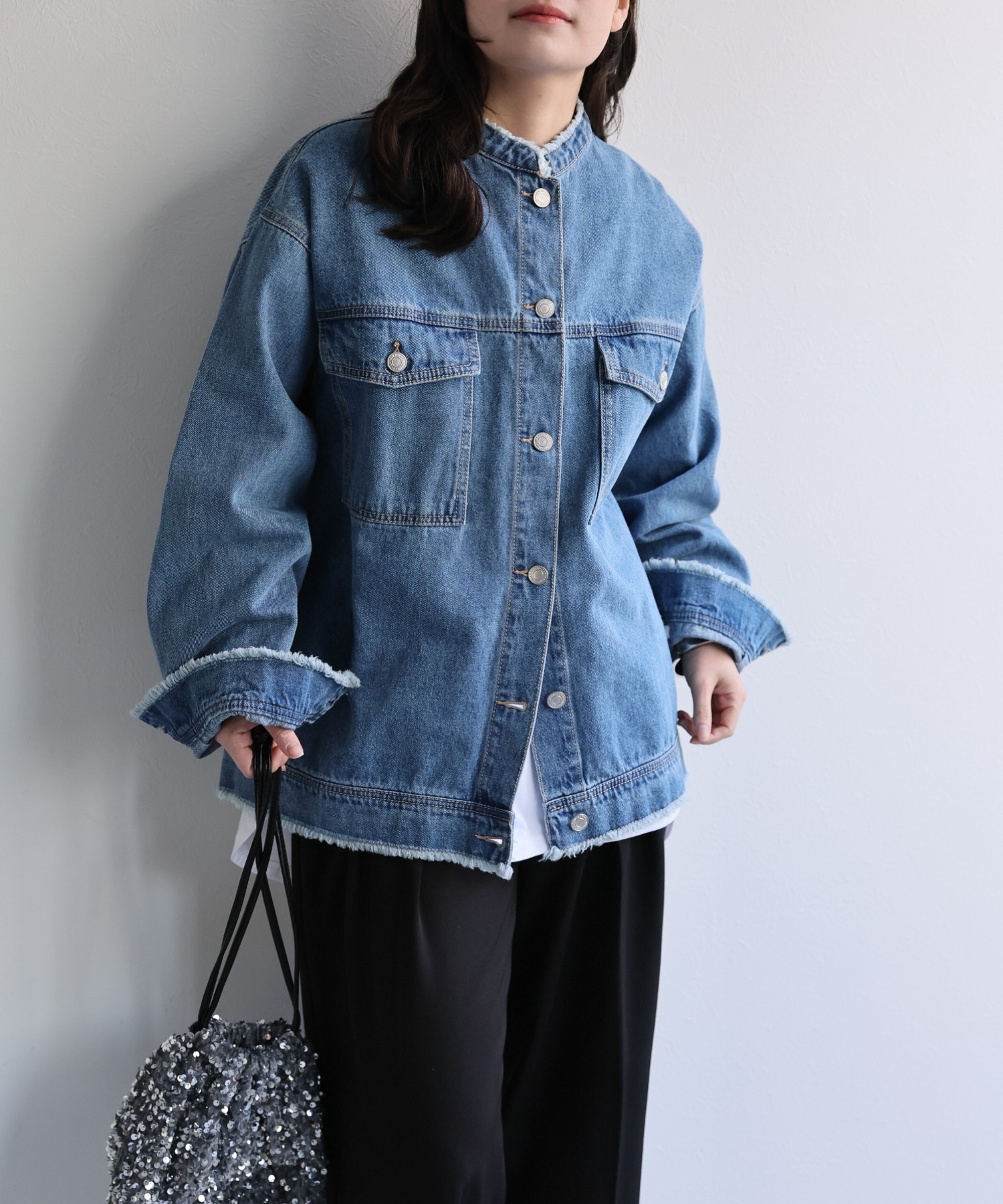 model：156cm 着用サイズ：FREE