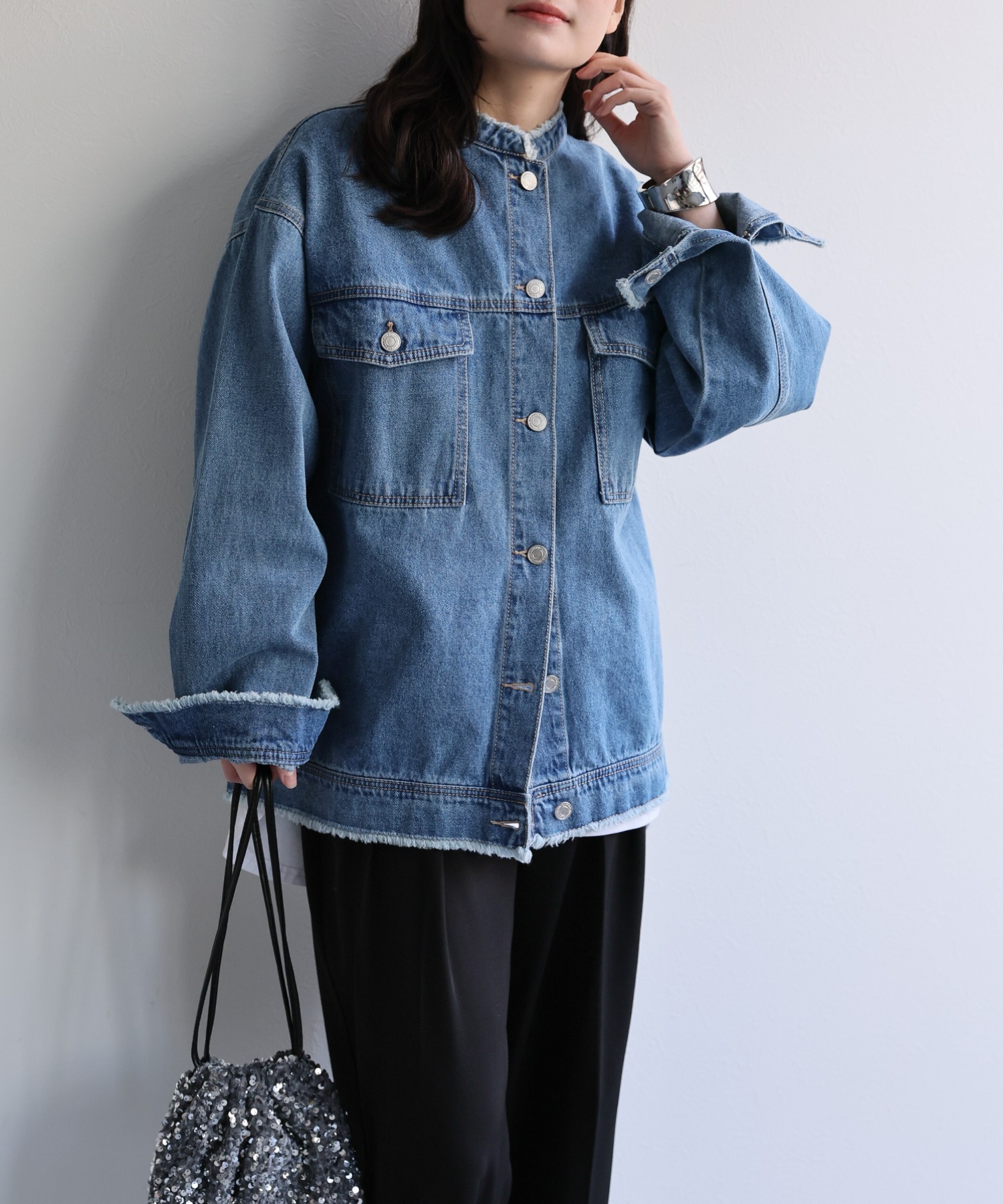 model：156cm 着用サイズ：FREE