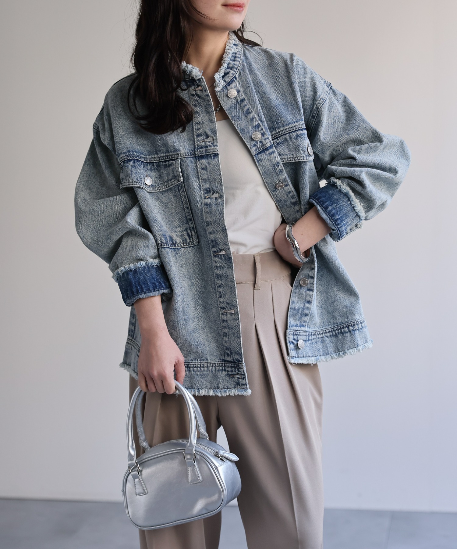 model：156cm 着用サイズ：FREE