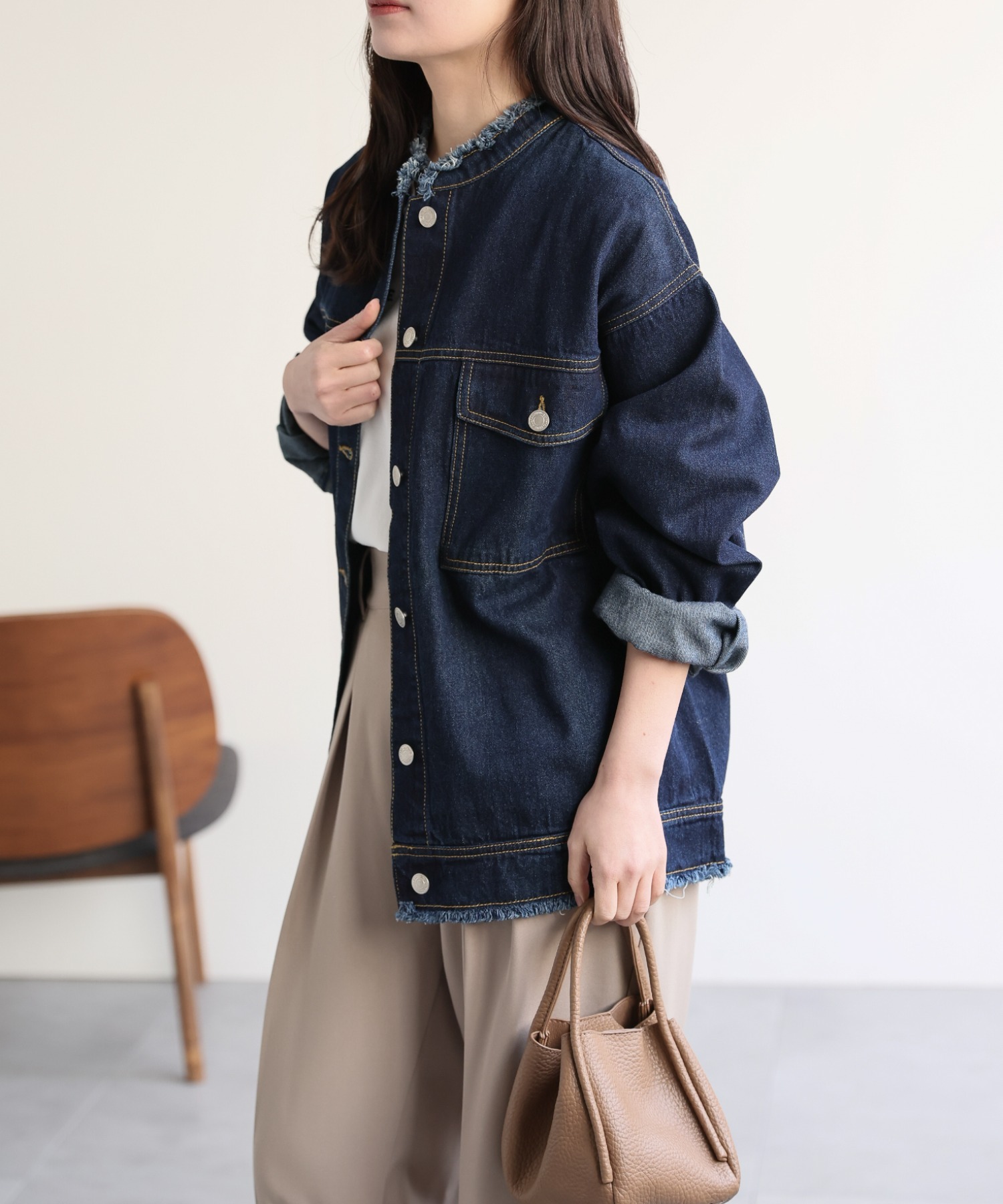 model：156cm 着用サイズ：FREE