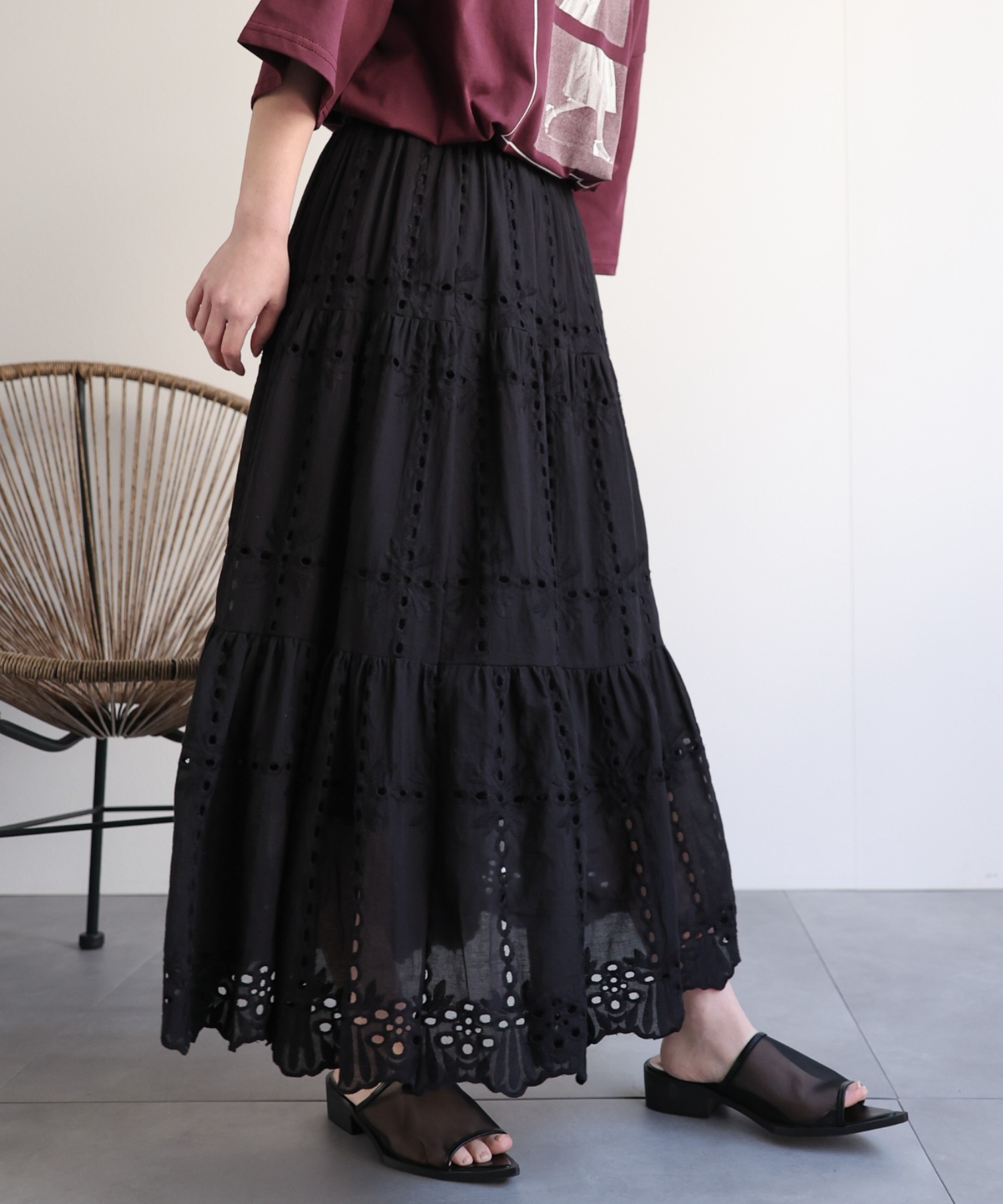 model：156cm 着用サイズ：FREE