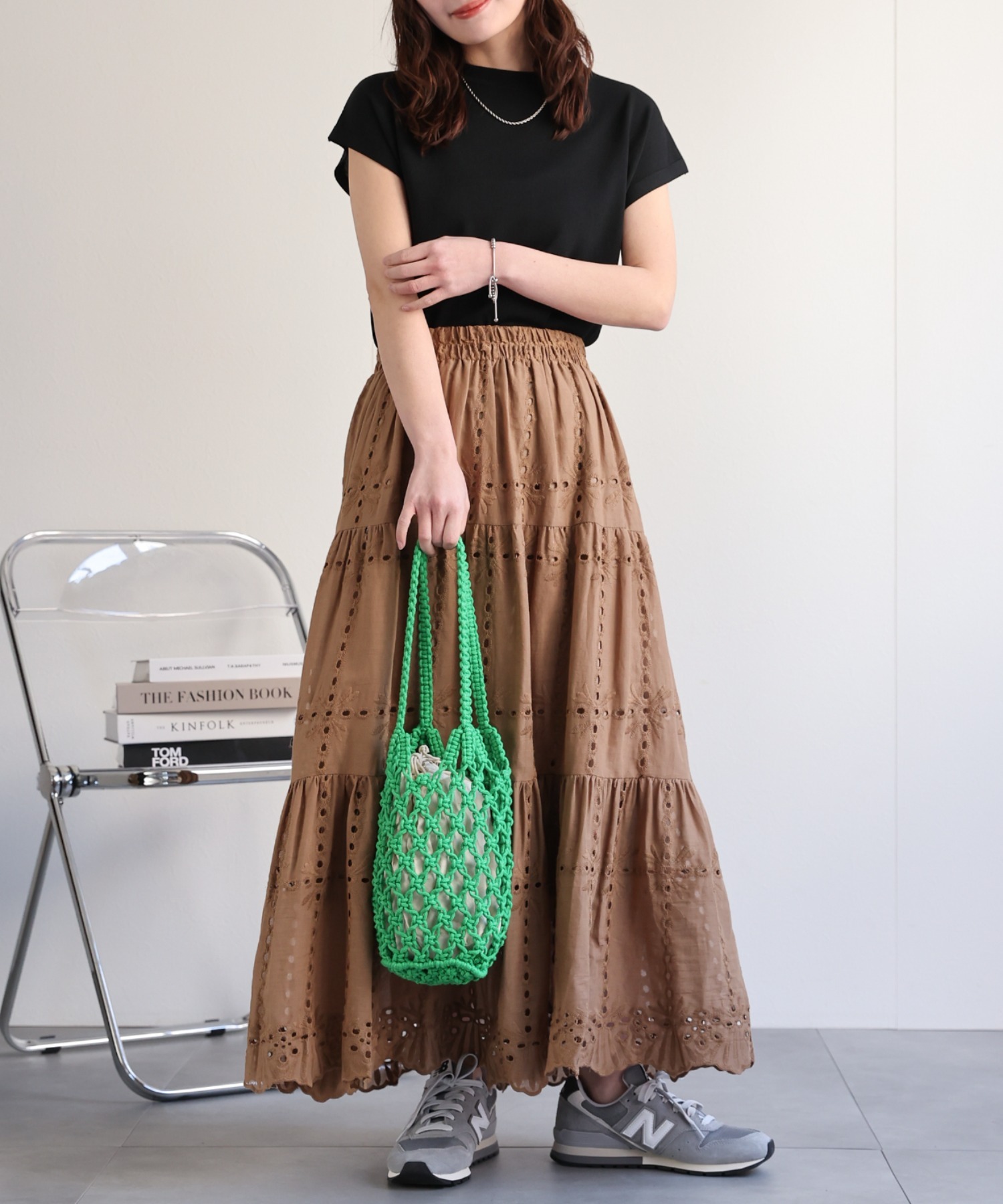 model：156cm 着用サイズ：FREE