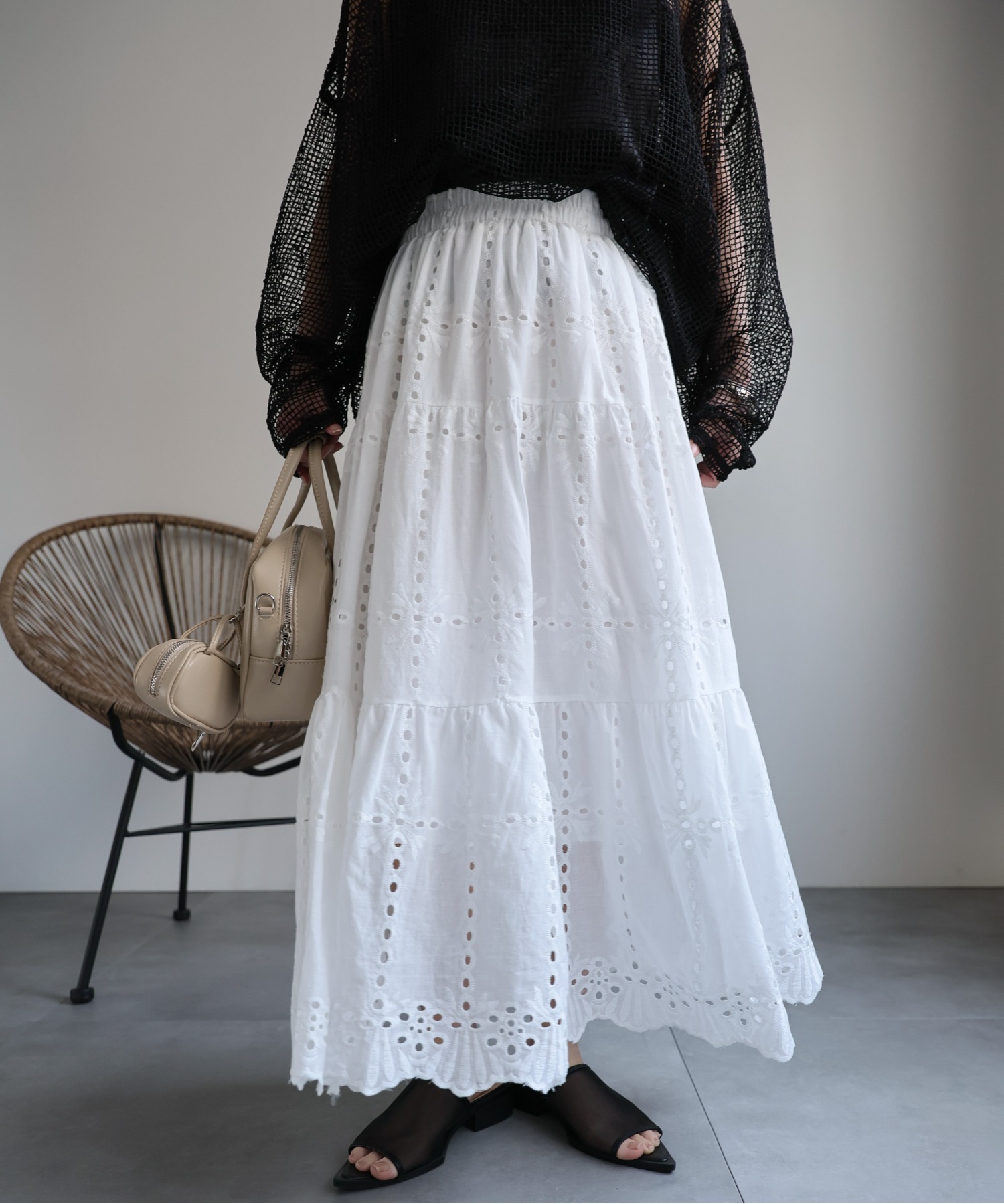 model：156cm 着用サイズ：FREE