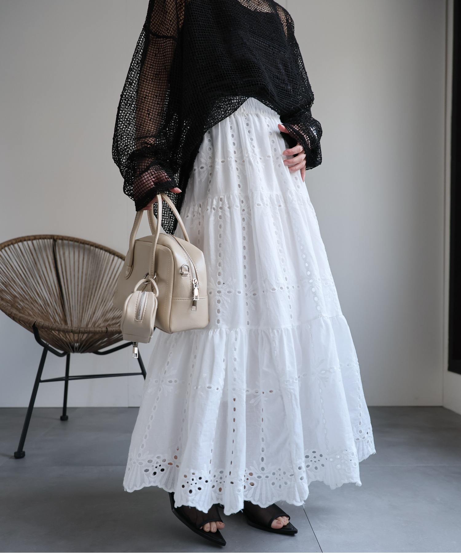 model：156cm 着用サイズ：FREE