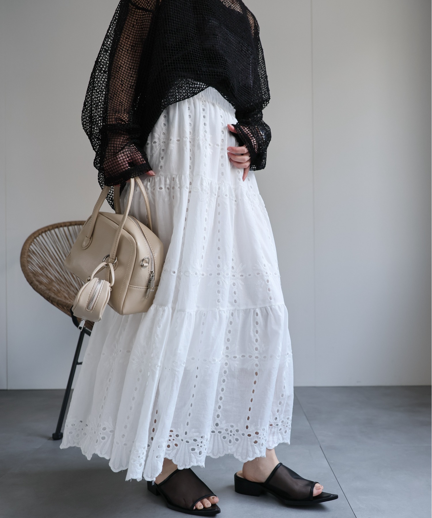 model：156cm 着用サイズ：FREE