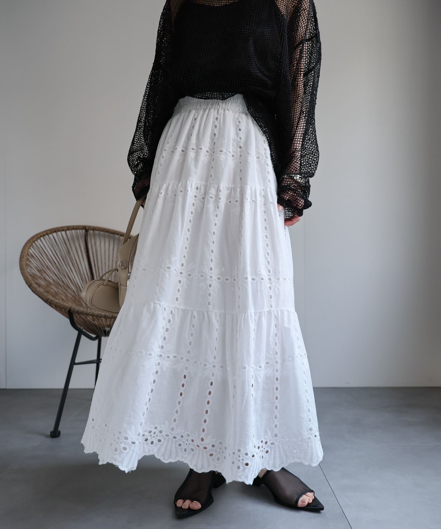 model：156cm 着用サイズ：FREE