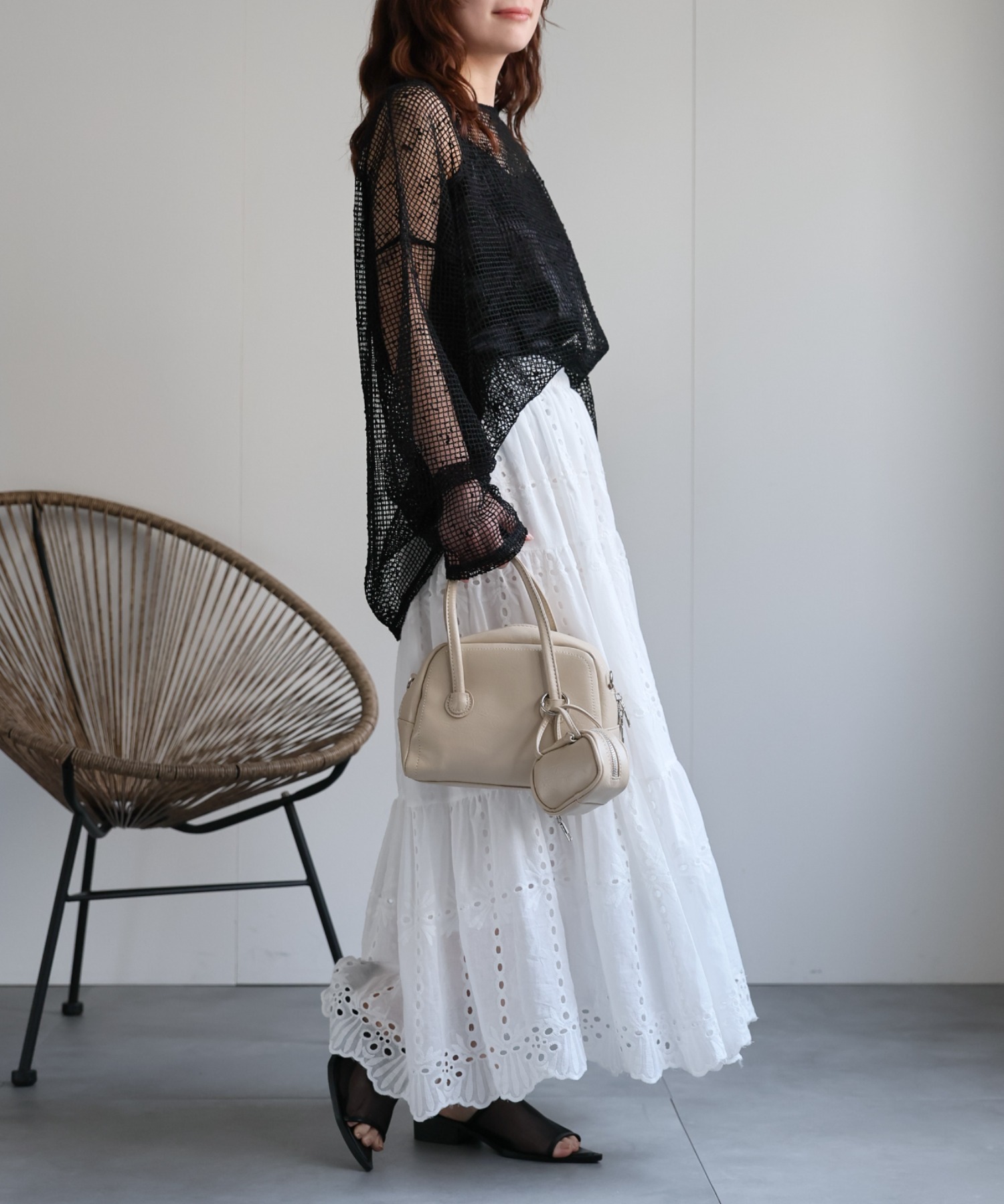 model：156cm 着用サイズ：FREE
