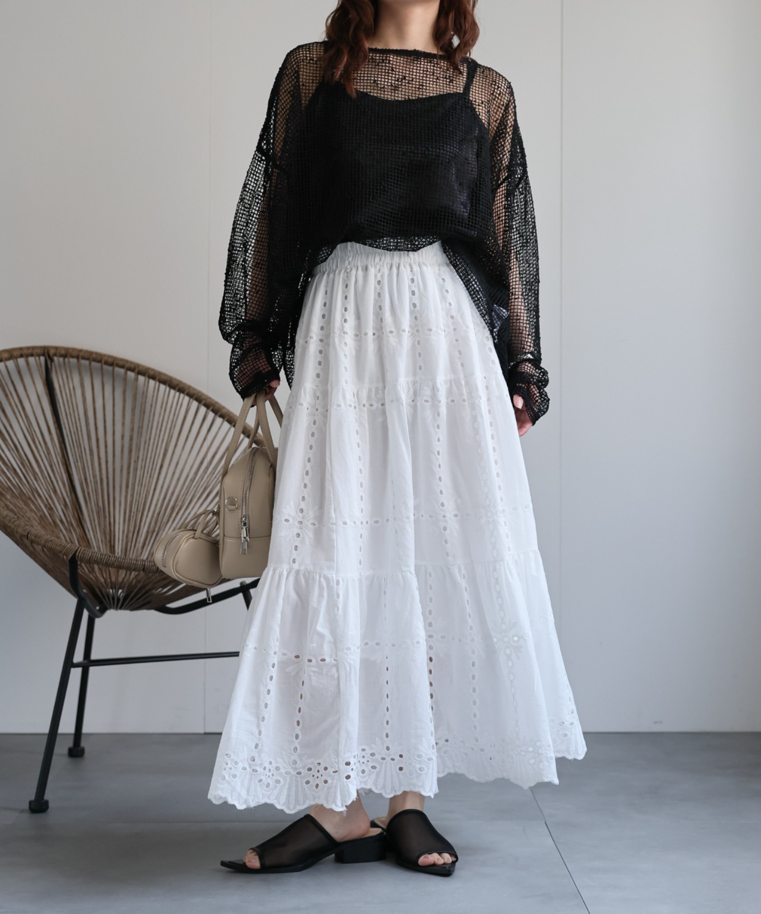 model：156cm 着用サイズ：FREE