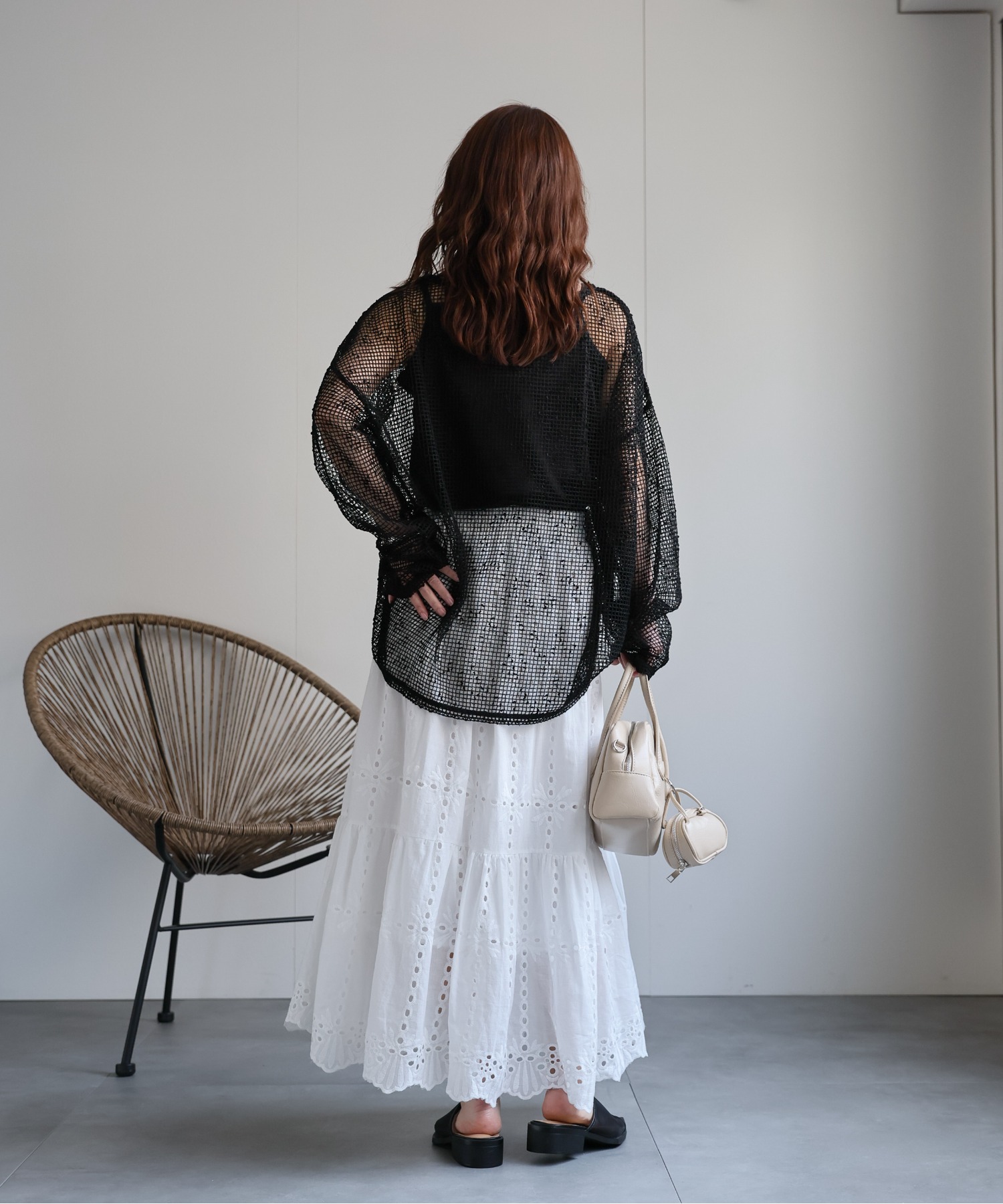 model：156cm 着用サイズ：FREE