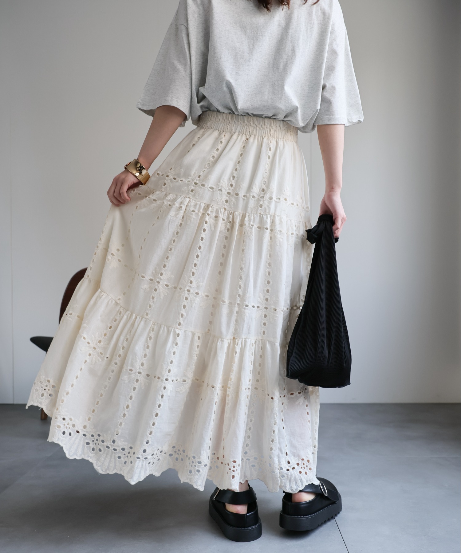 model：156cm 着用サイズ：FREE