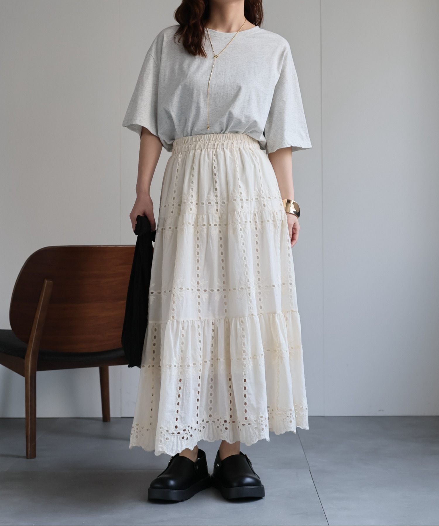 model：156cm 着用サイズ：FREE