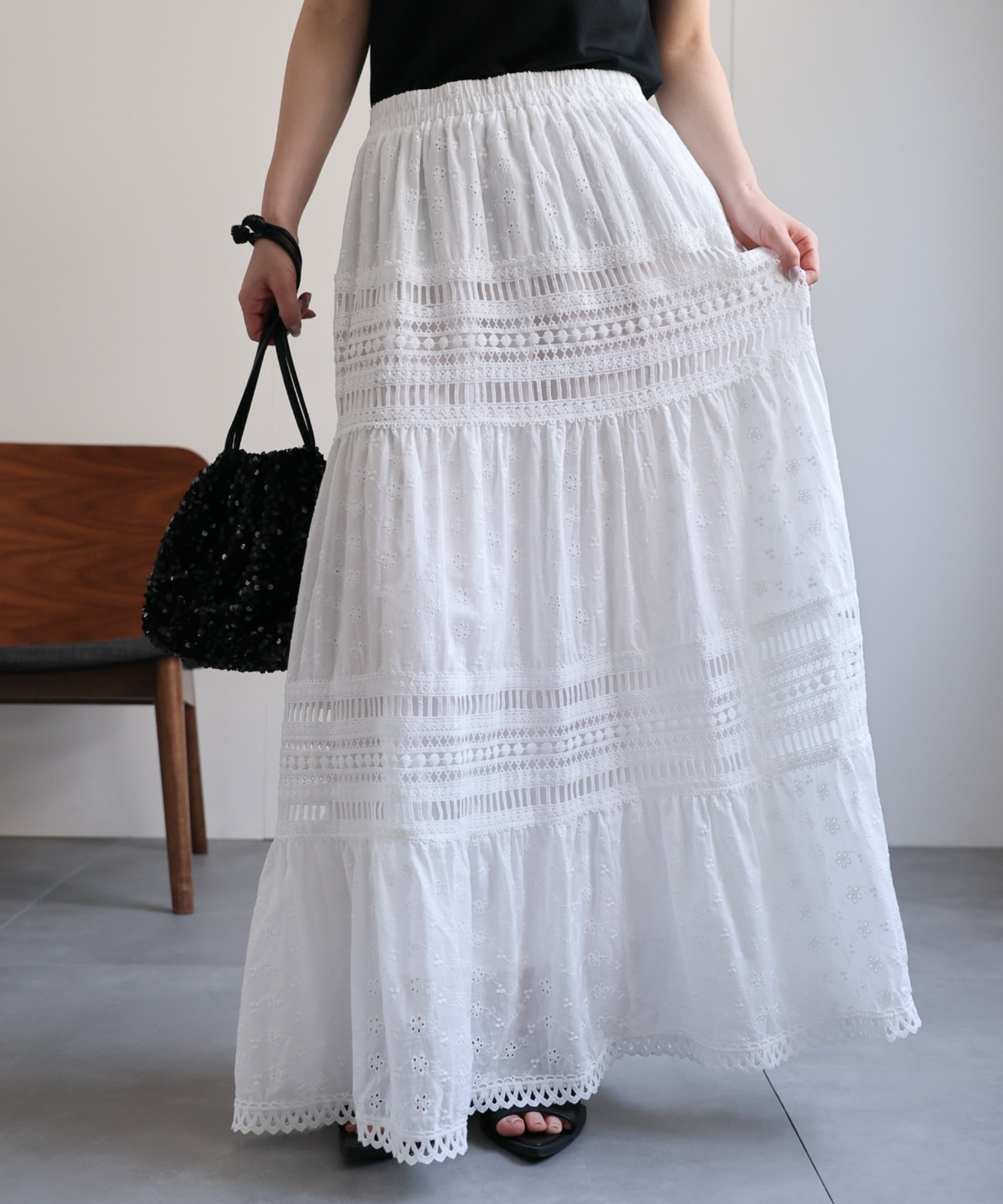 model：156cm 着用サイズ：FREE