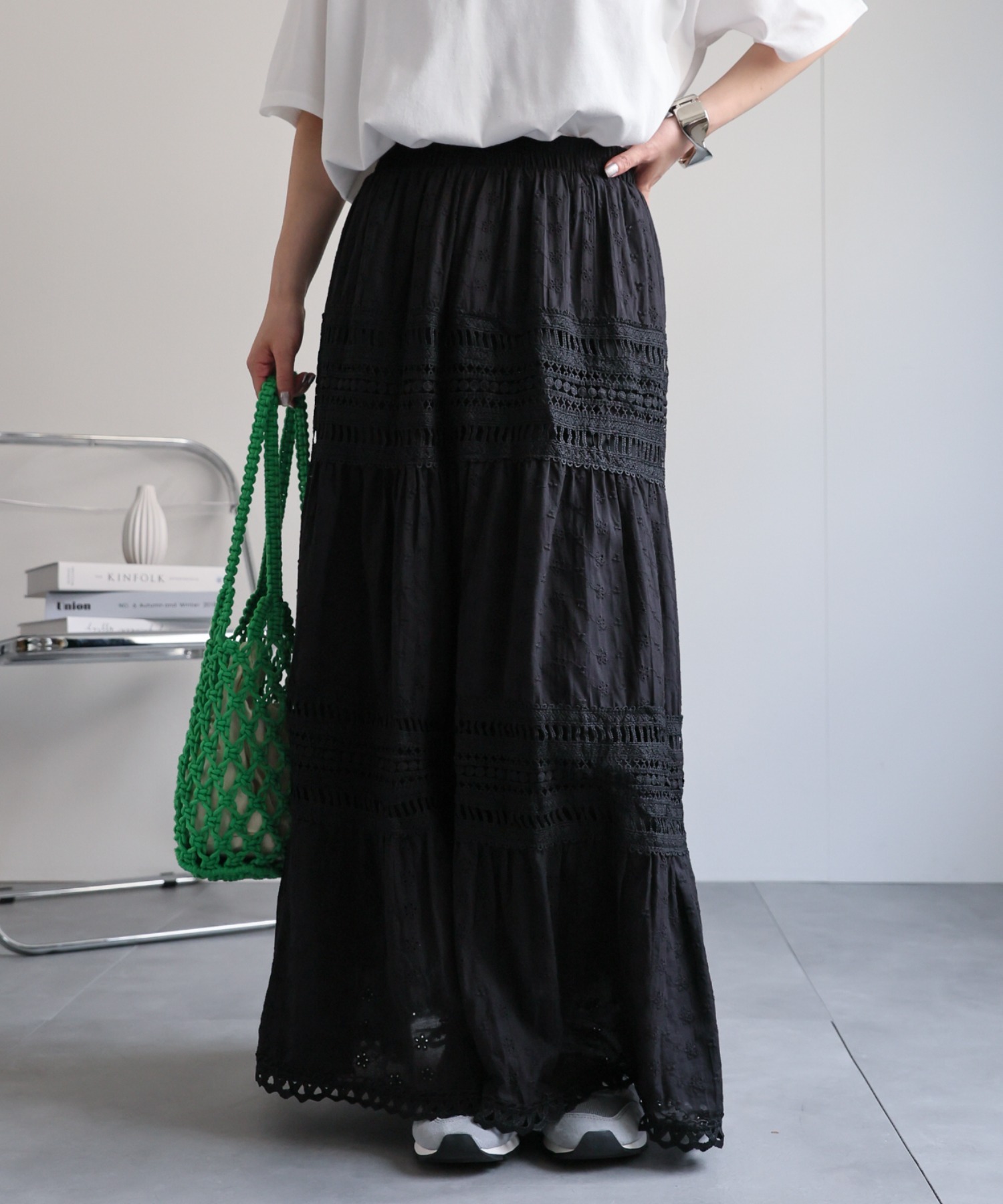 model：156cm 着用サイズ：FREE