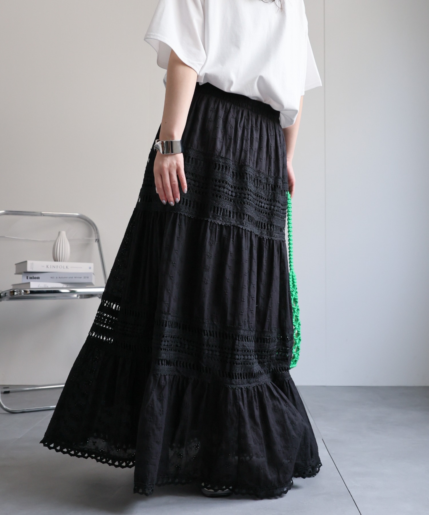 model：156cm 着用サイズ：FREE