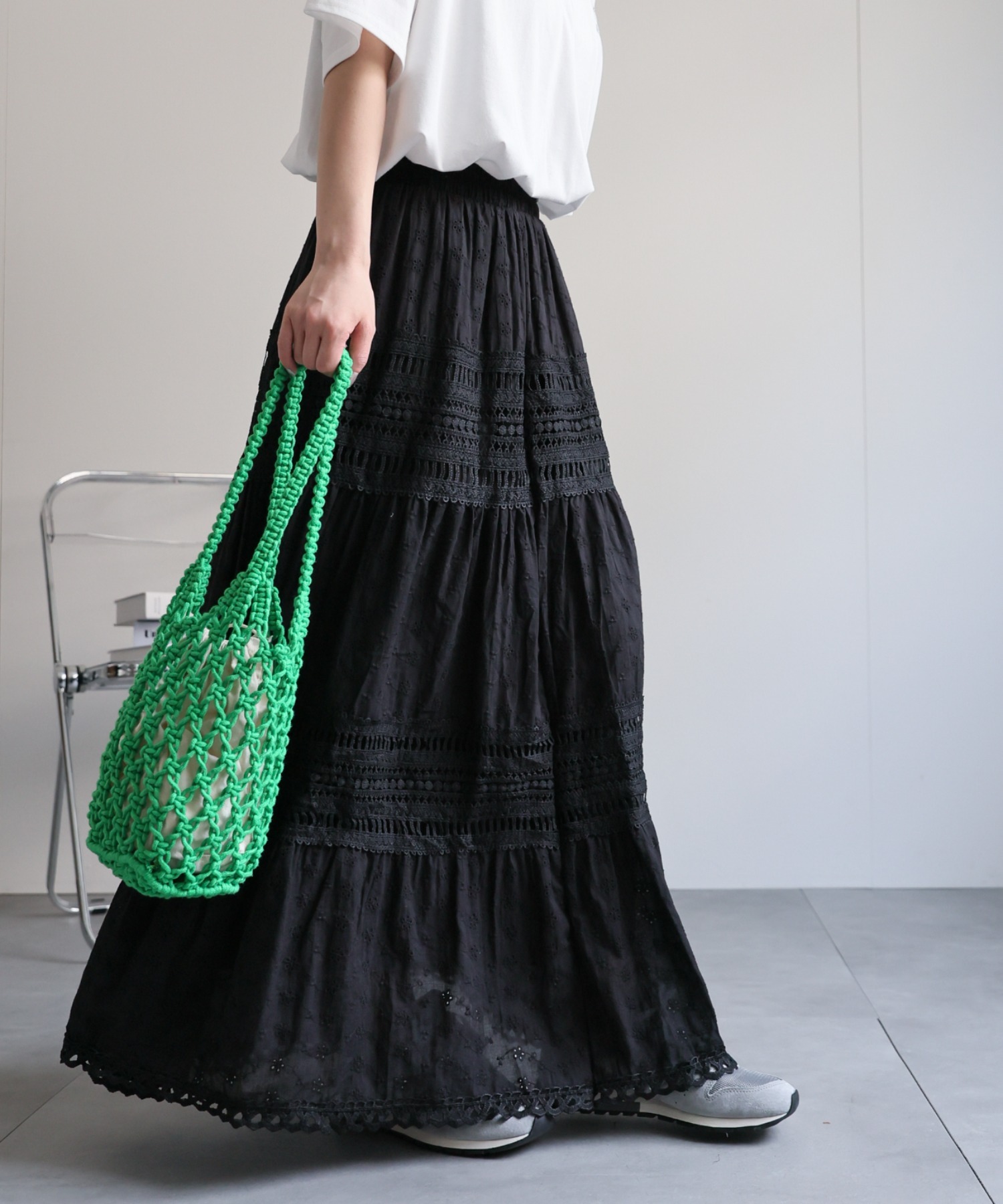 model：156cm 着用サイズ：FREE