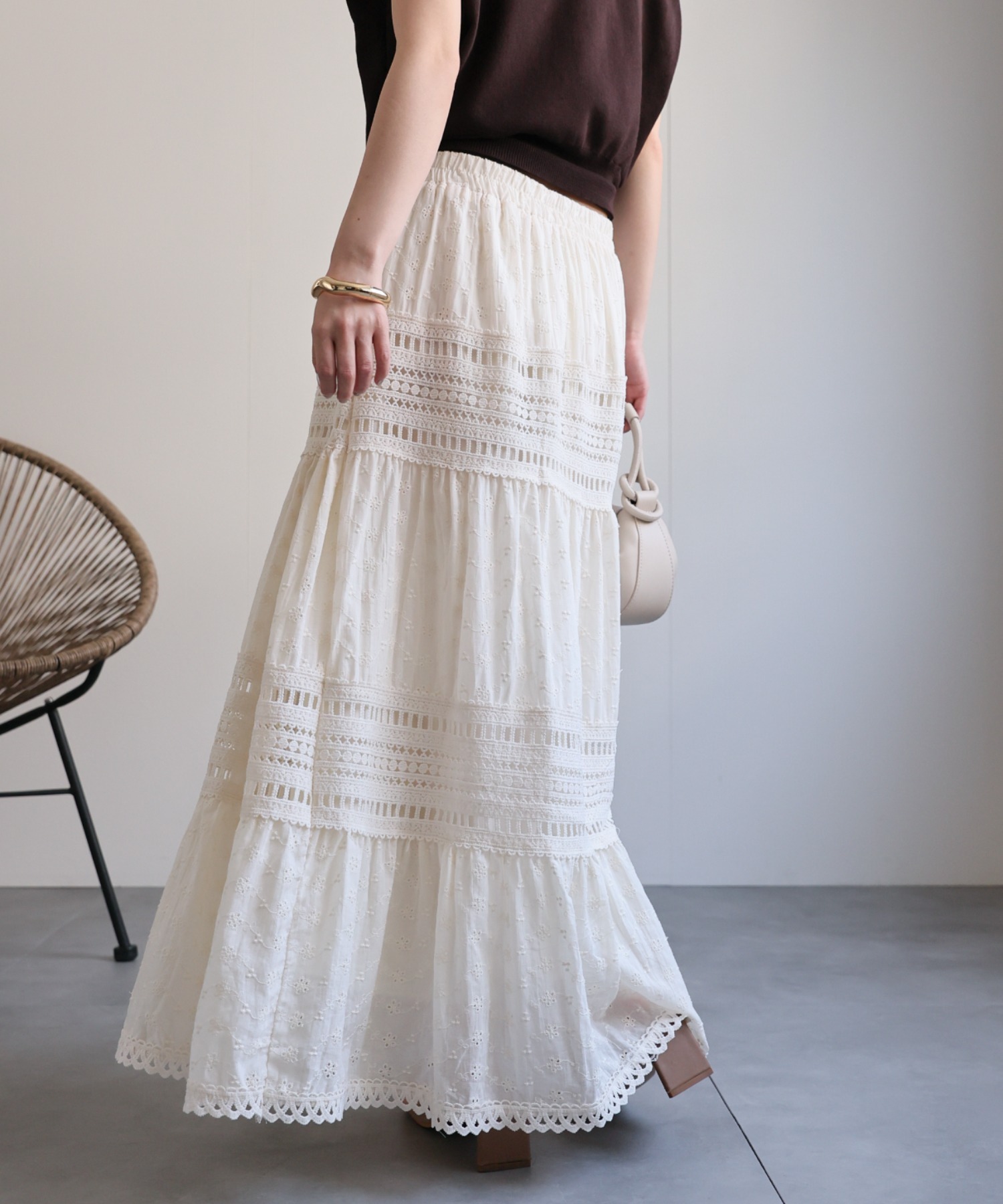 model：156cm 着用サイズ：FREE