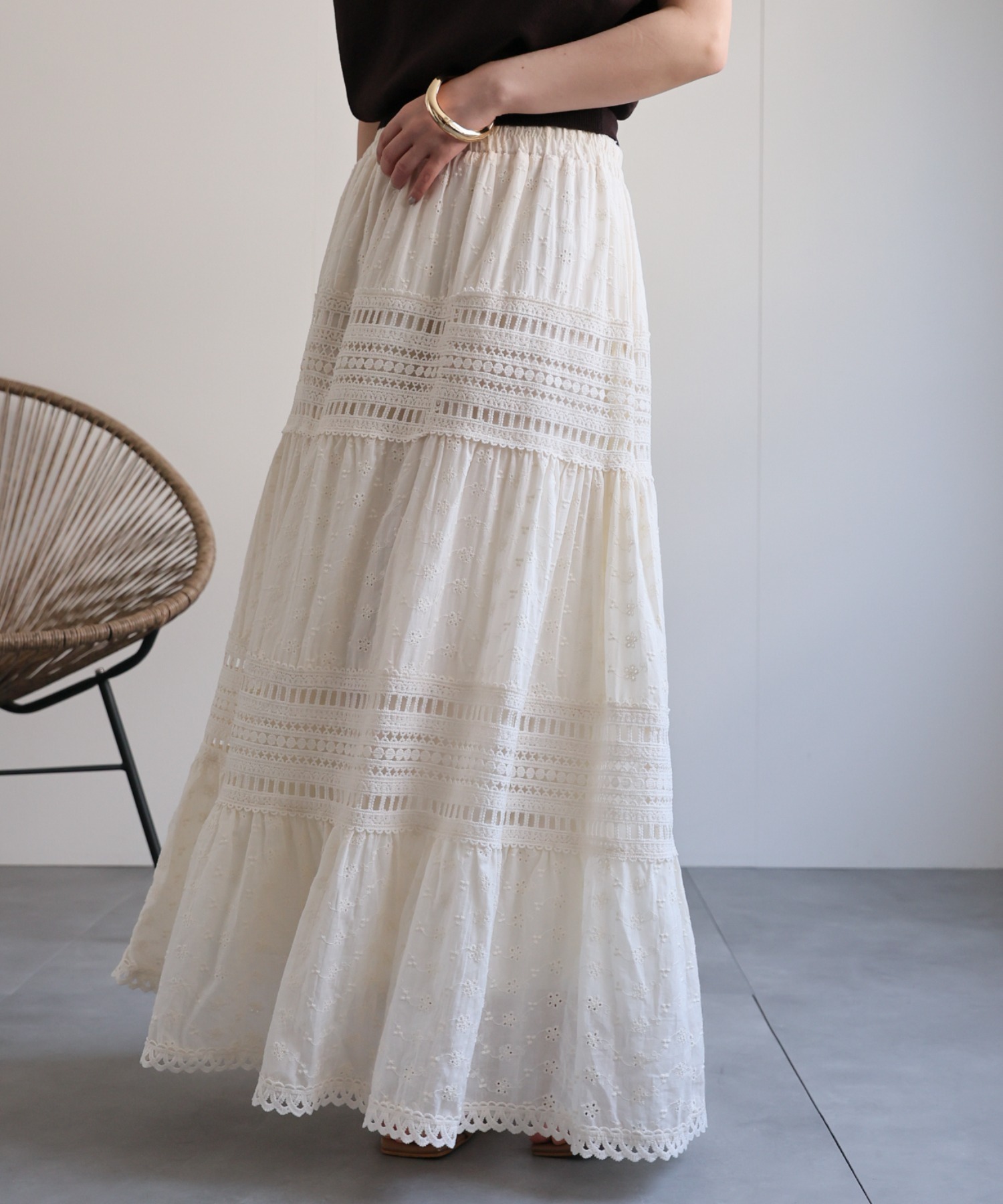 model：156cm 着用サイズ：FREE