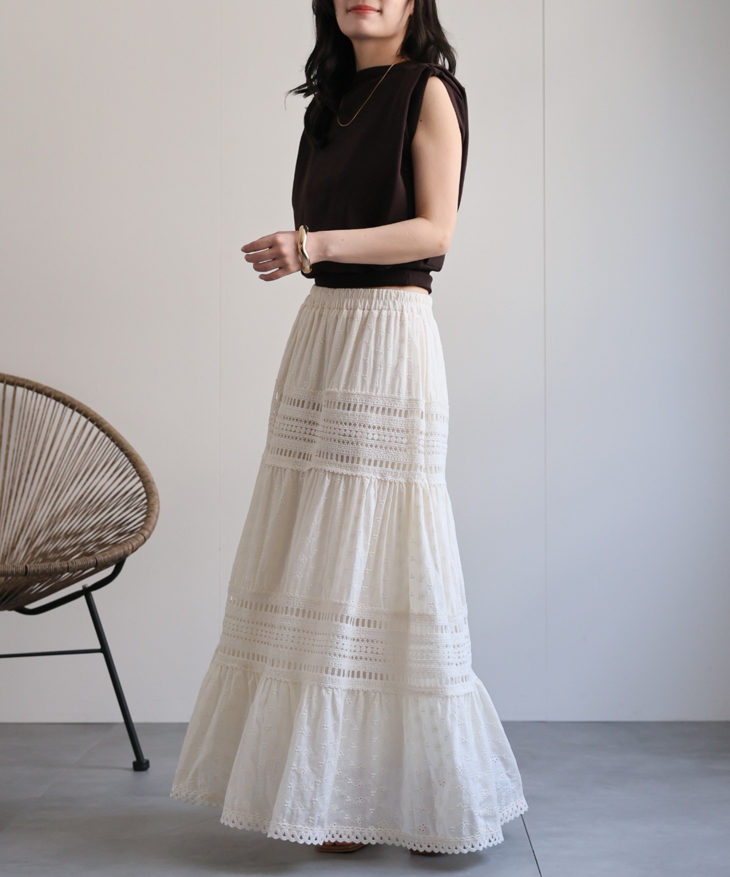 model：156cm 着用サイズ：FREE