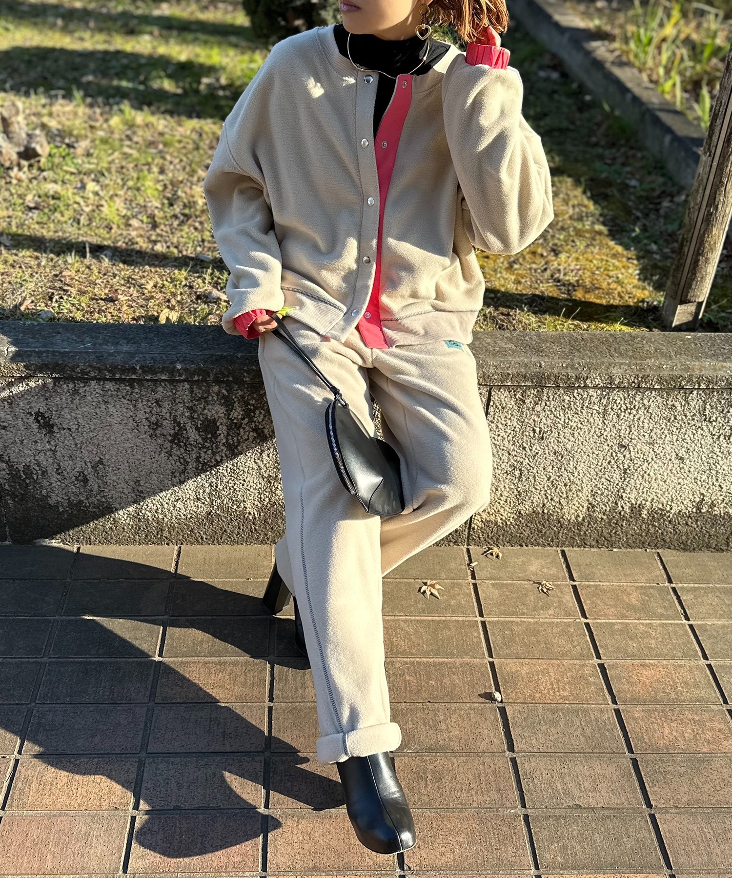 ベージュ
model:154cm 着用サイズ:FREE