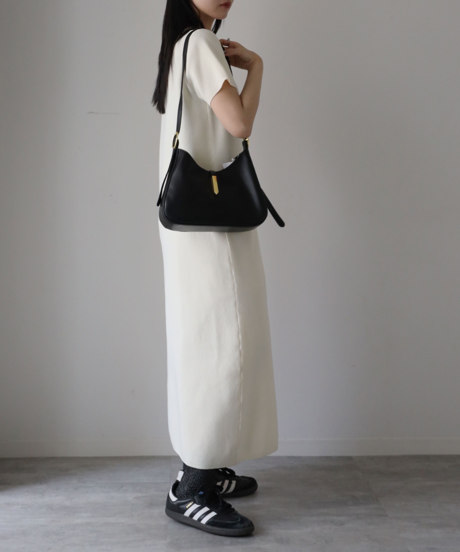 model：164cm. 着用サイズ：FREE