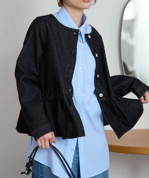 model：163cm / size：F / ブラック