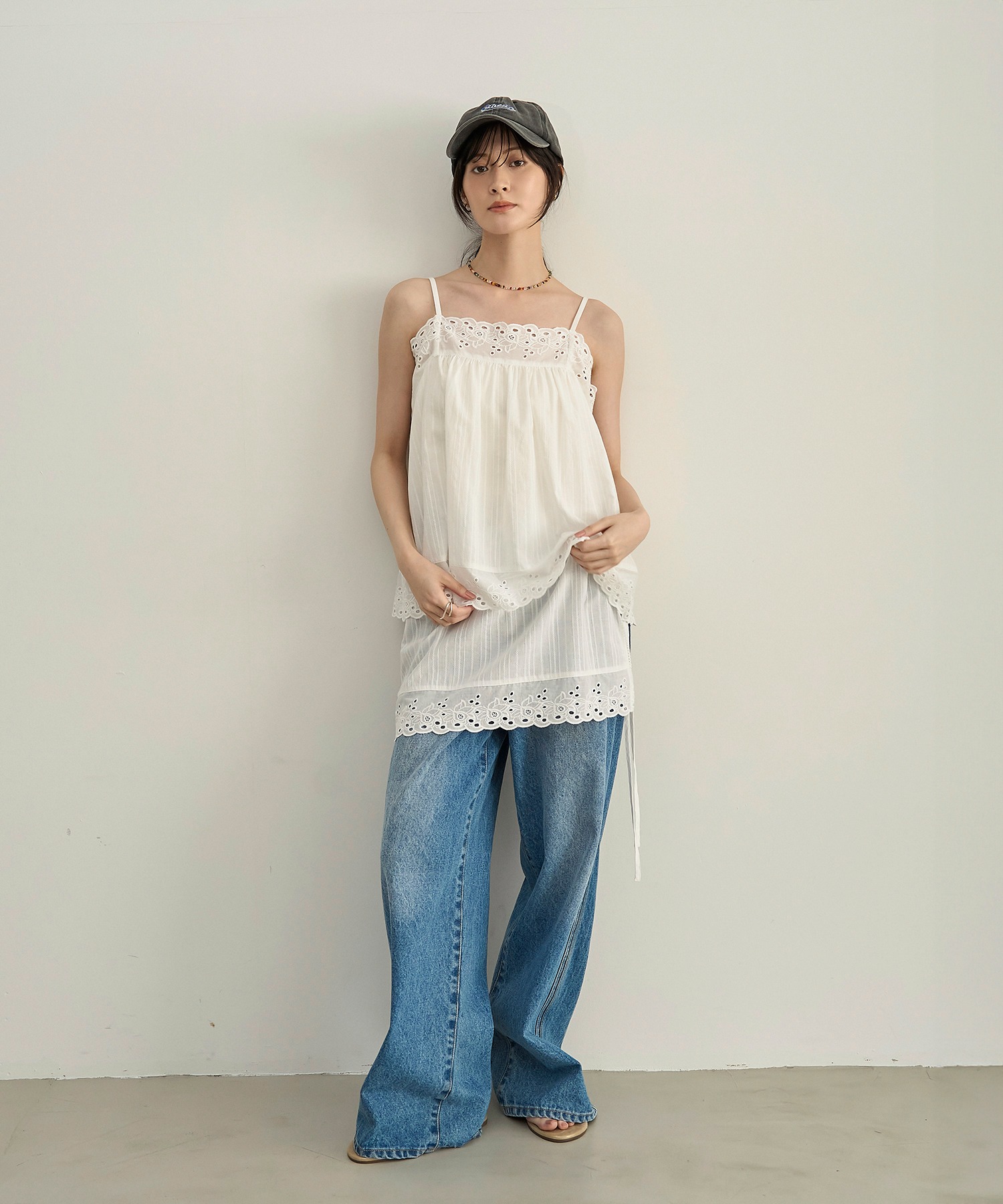 model：H166　着用サイズ：F