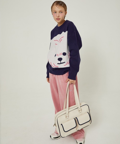 A'GAM/9×.kom『WaiKei/ワイケイ』Maltese big graphic knit